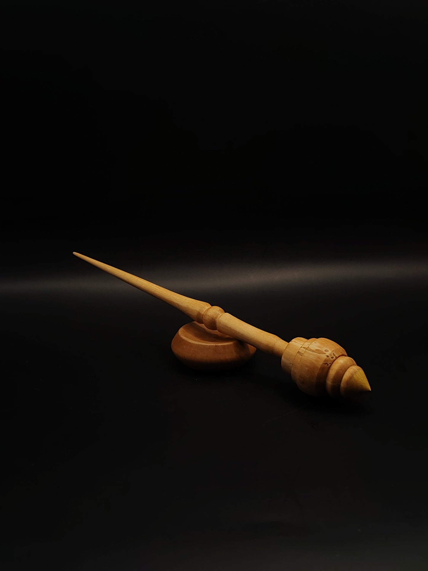Support Spindle Set 27g Aged Apple Wood Mulberry Tip with Pear Bowl