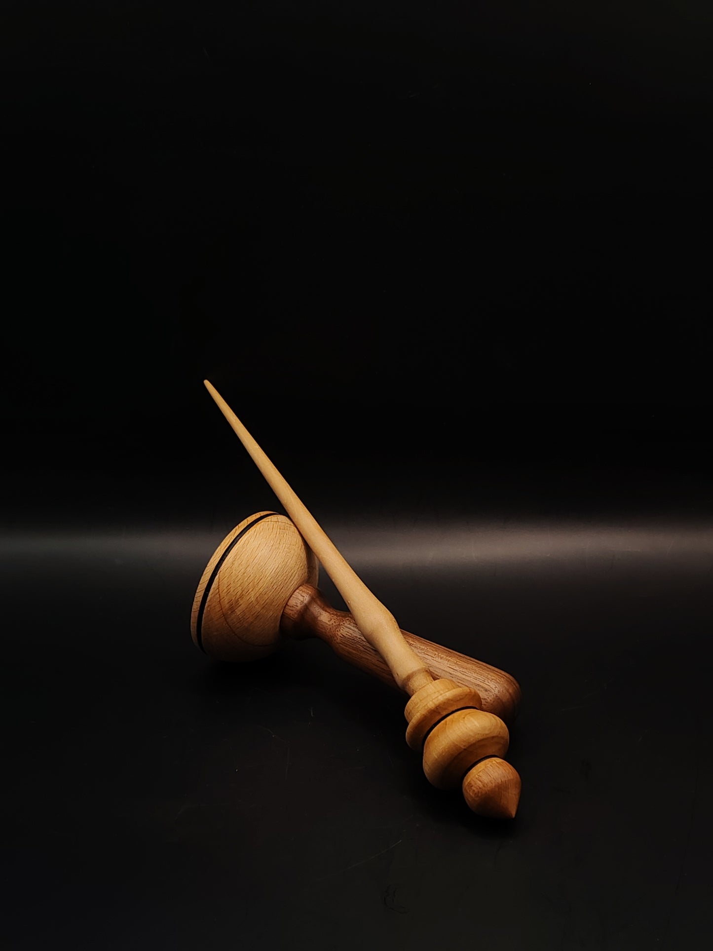 Support Spindle Set 25g Apple Shaft Pear Beech Whorl Wooden Bowl