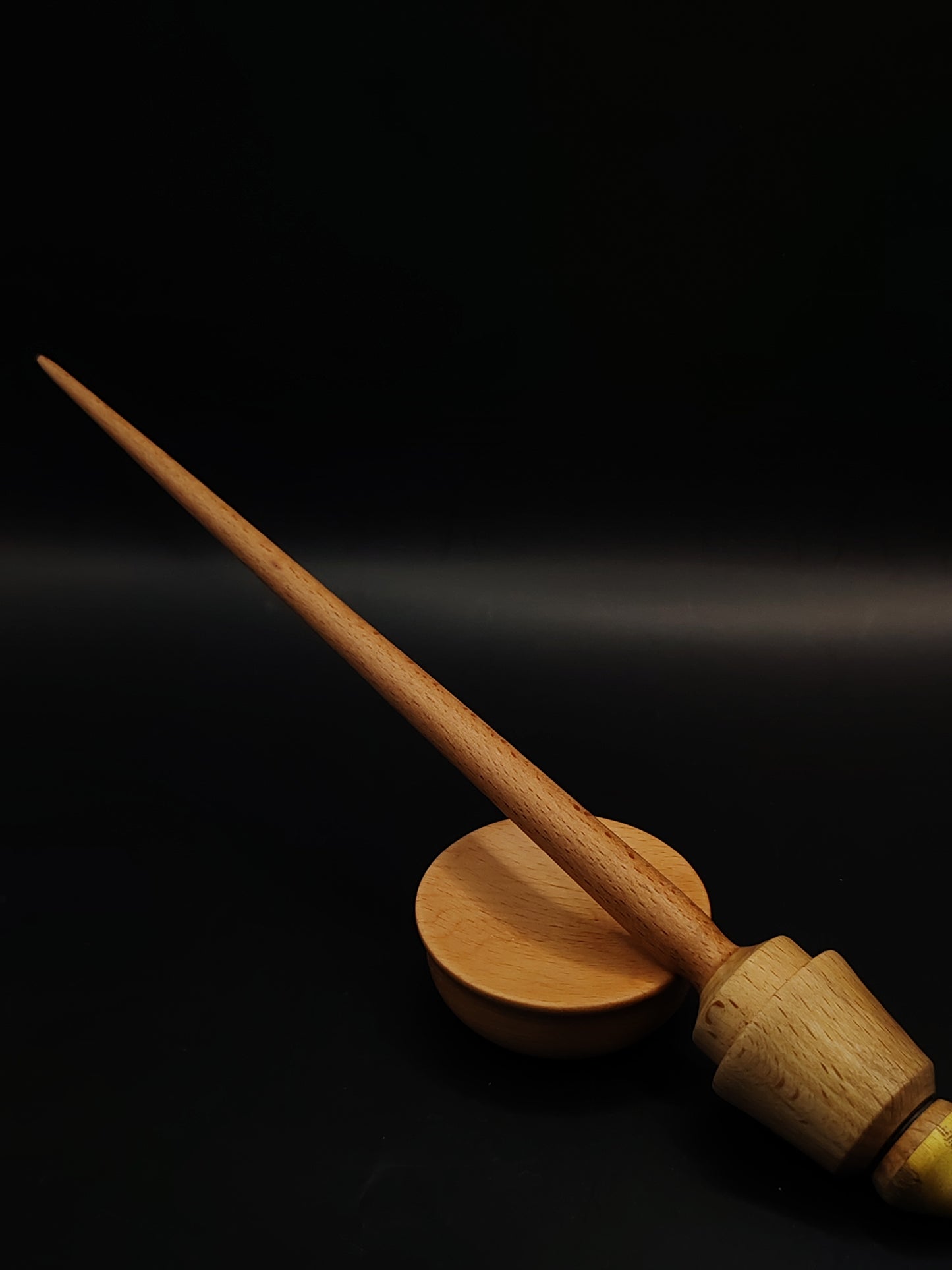 Support Spindle Set 23g Yarn Spinning Tool Beech Wood Mulberry Tip Bowl