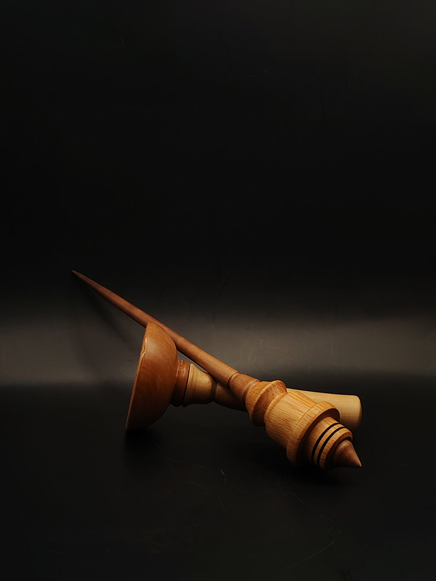 Support Spindle Set 30g Yarn Spinning Tool Walnut Shaft Beech Whorl Pear Bowl