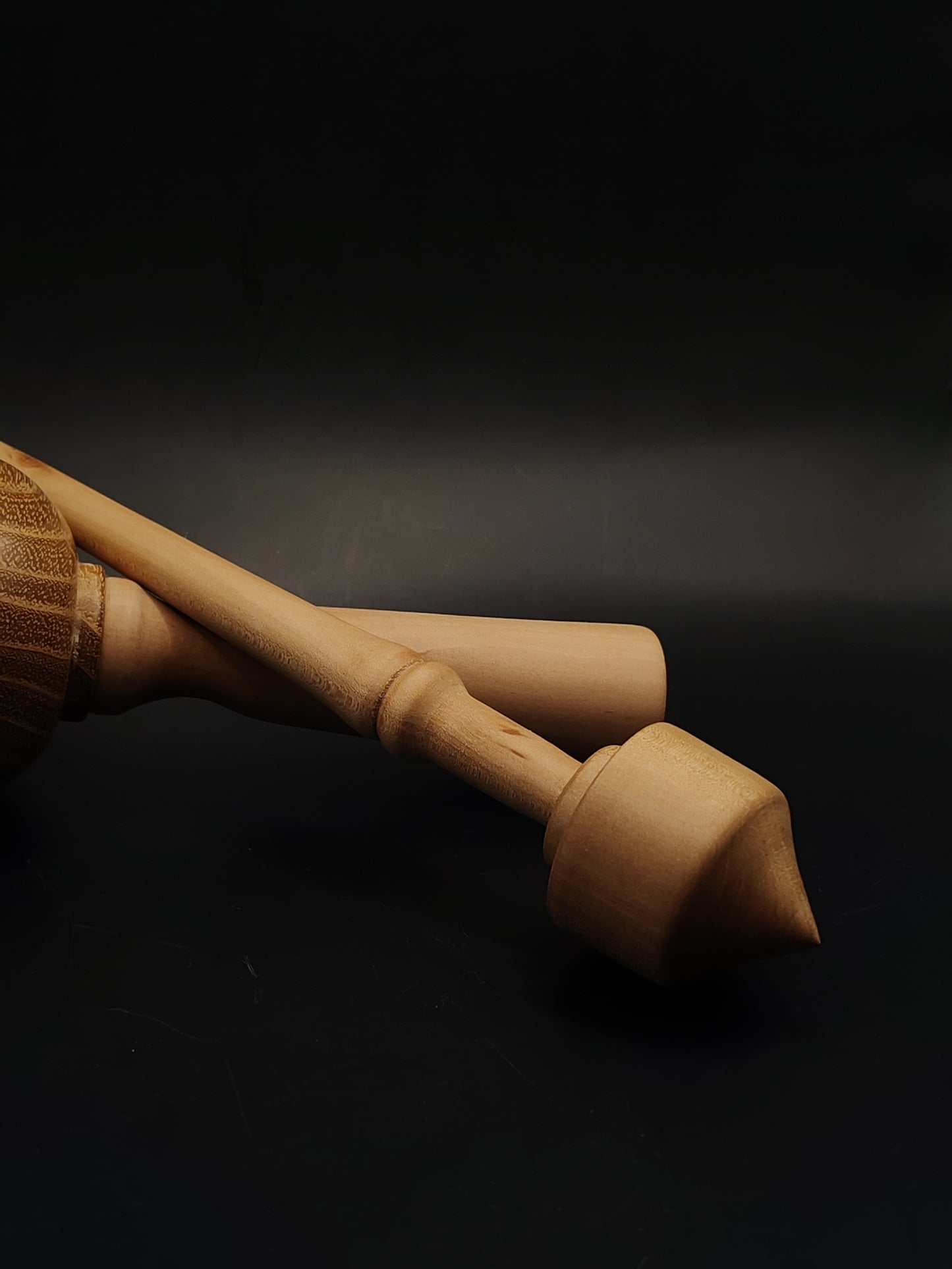 Support Spindle Set 29g Apple Wood Yarn Spinning Tool Wooden Lap Bowl