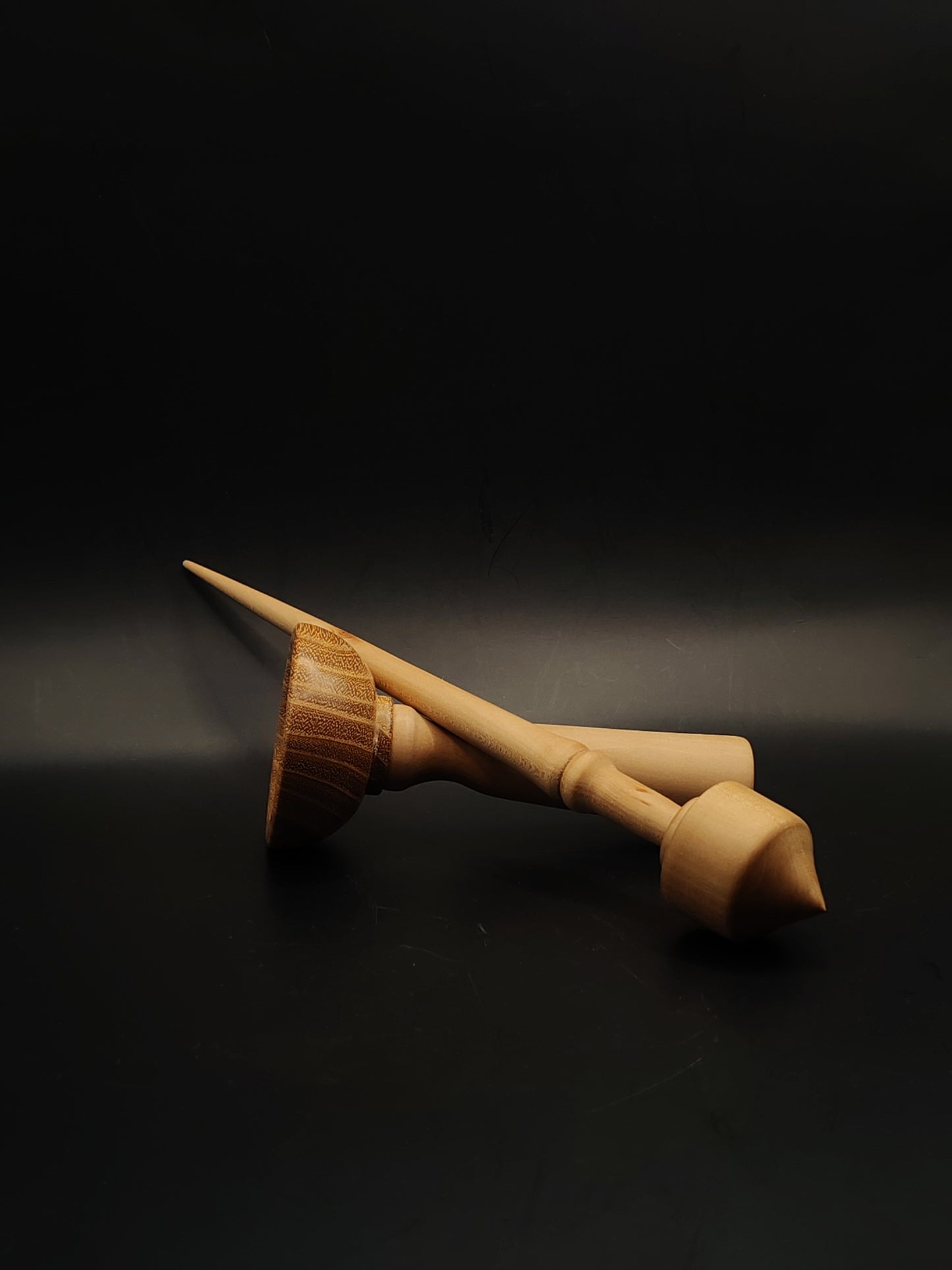 Support Spindle Set 29g Apple Wood Yarn Spinning Tool Wooden Lap Bowl
