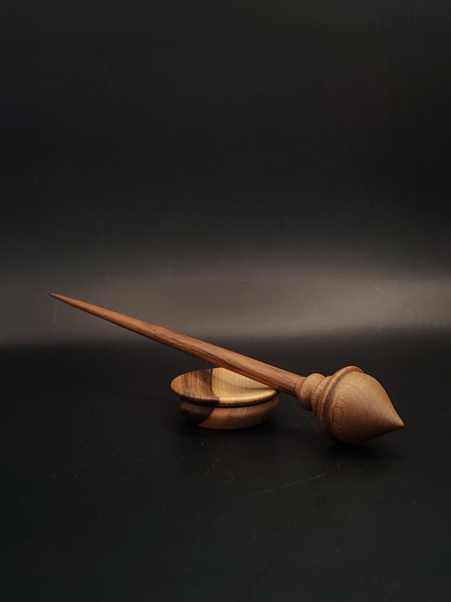 Support Spindle Set 17g 0.60oz 24.5cm 9.6in Walnut Spindle Walnut Bowl