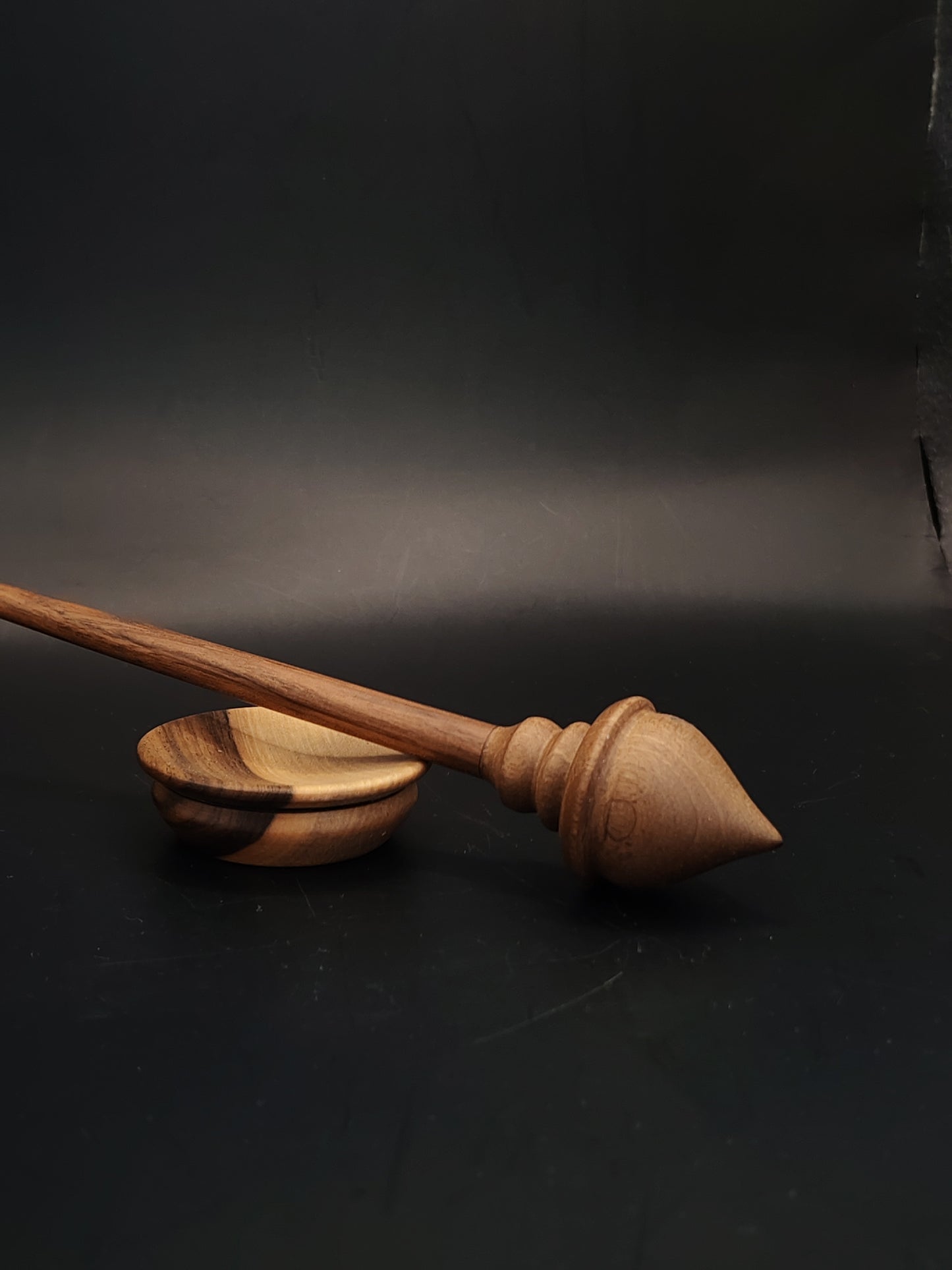 Support Spindle Set 17g 0.60oz 24.5cm 9.6in Walnut Spindle Walnut Bowl