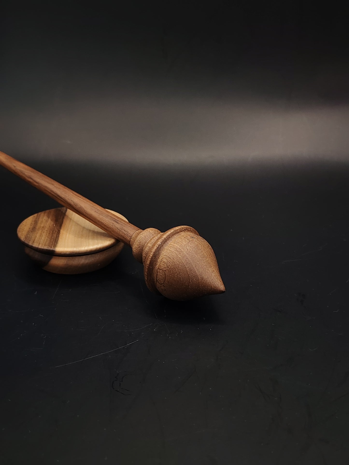 Support Spindle Set 17g 0.60oz 24.5cm 9.6in Walnut Spindle Walnut Bowl