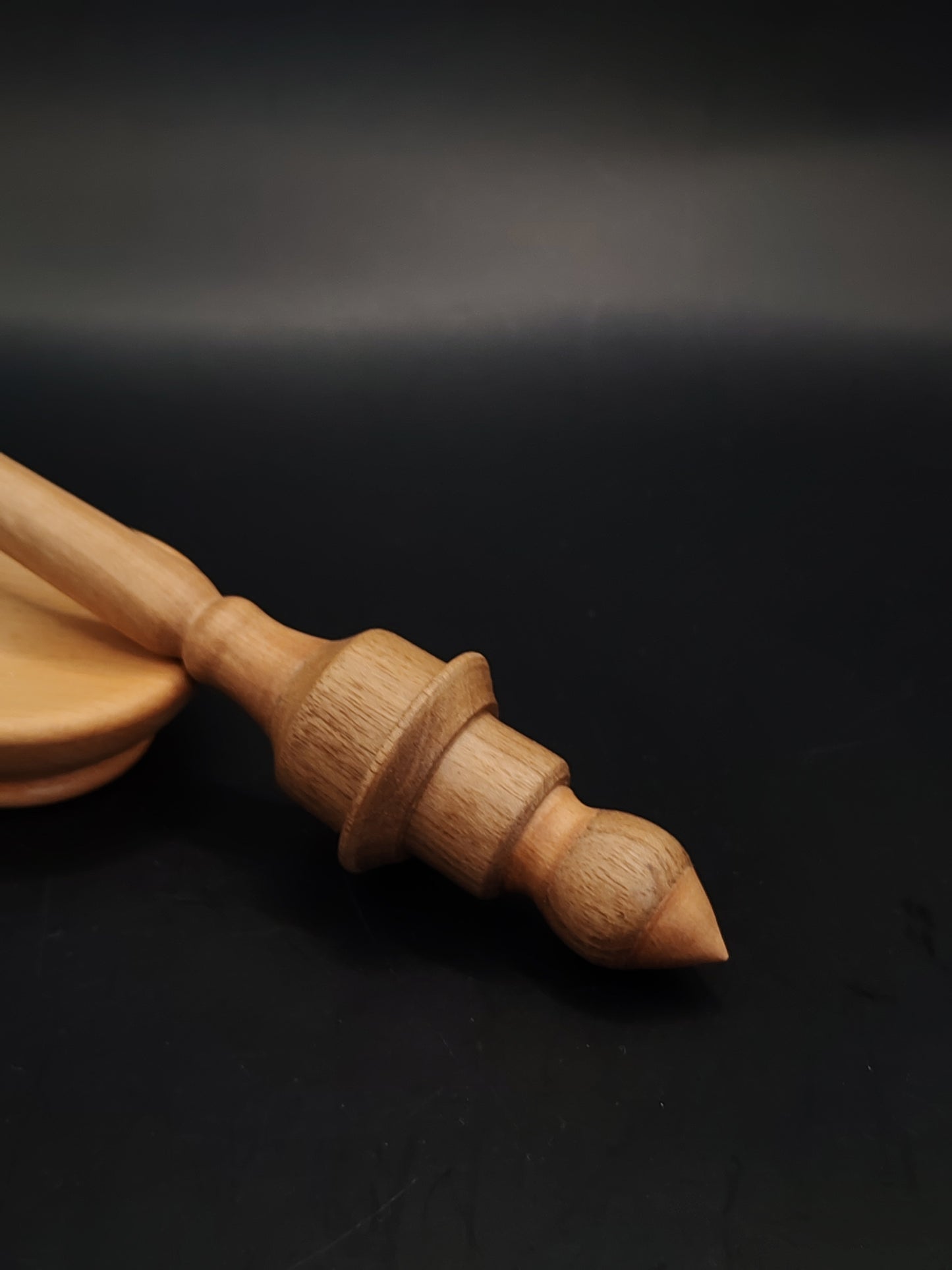 Support Spindle Set 19g 0.67oz 25cm 9.8in Pear Shaft Walnut Whorl Beech Bowl