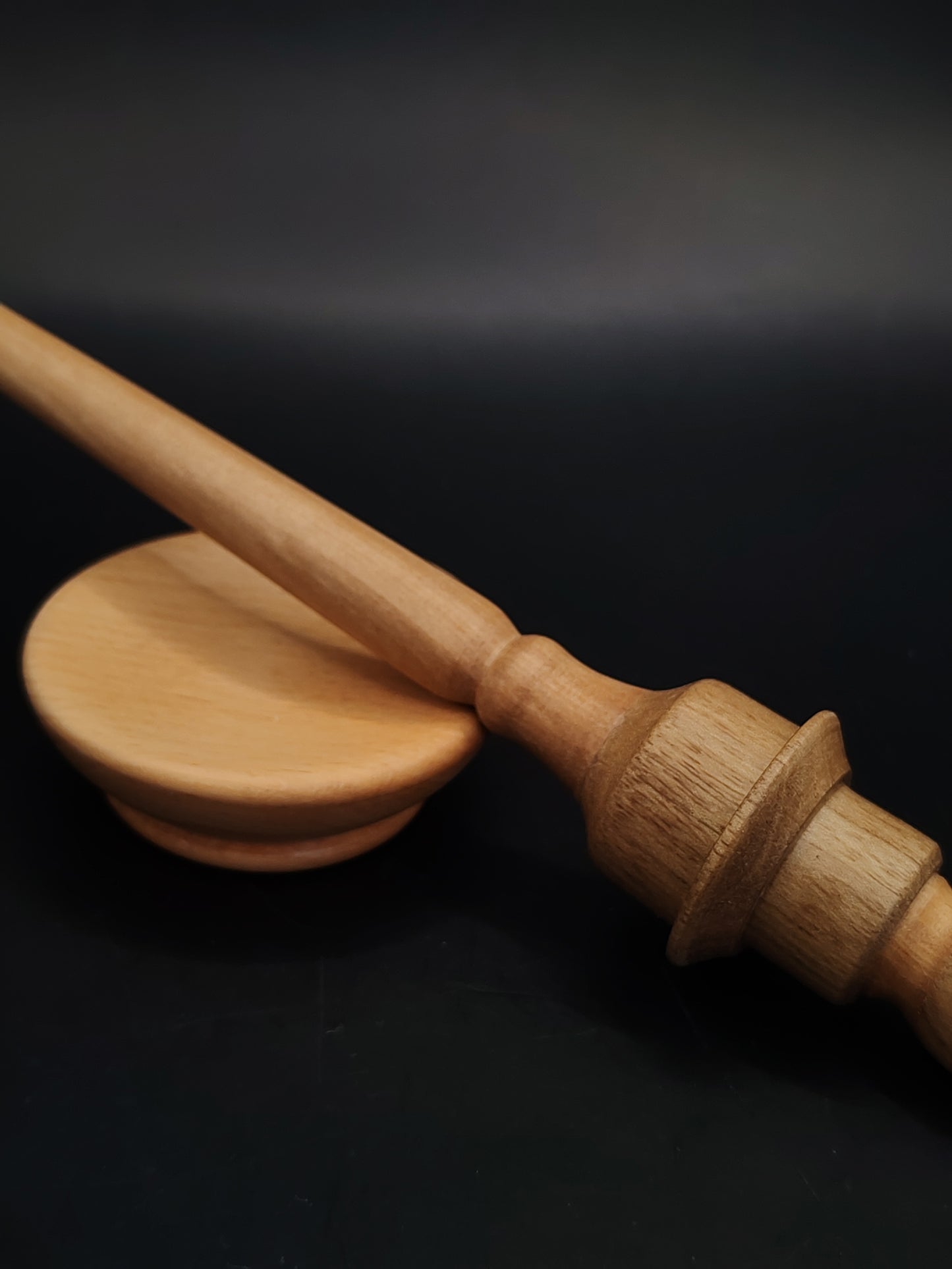 Support Spindle Set 19g 0.67oz 25cm 9.8in Pear Shaft Walnut Whorl Beech Bowl