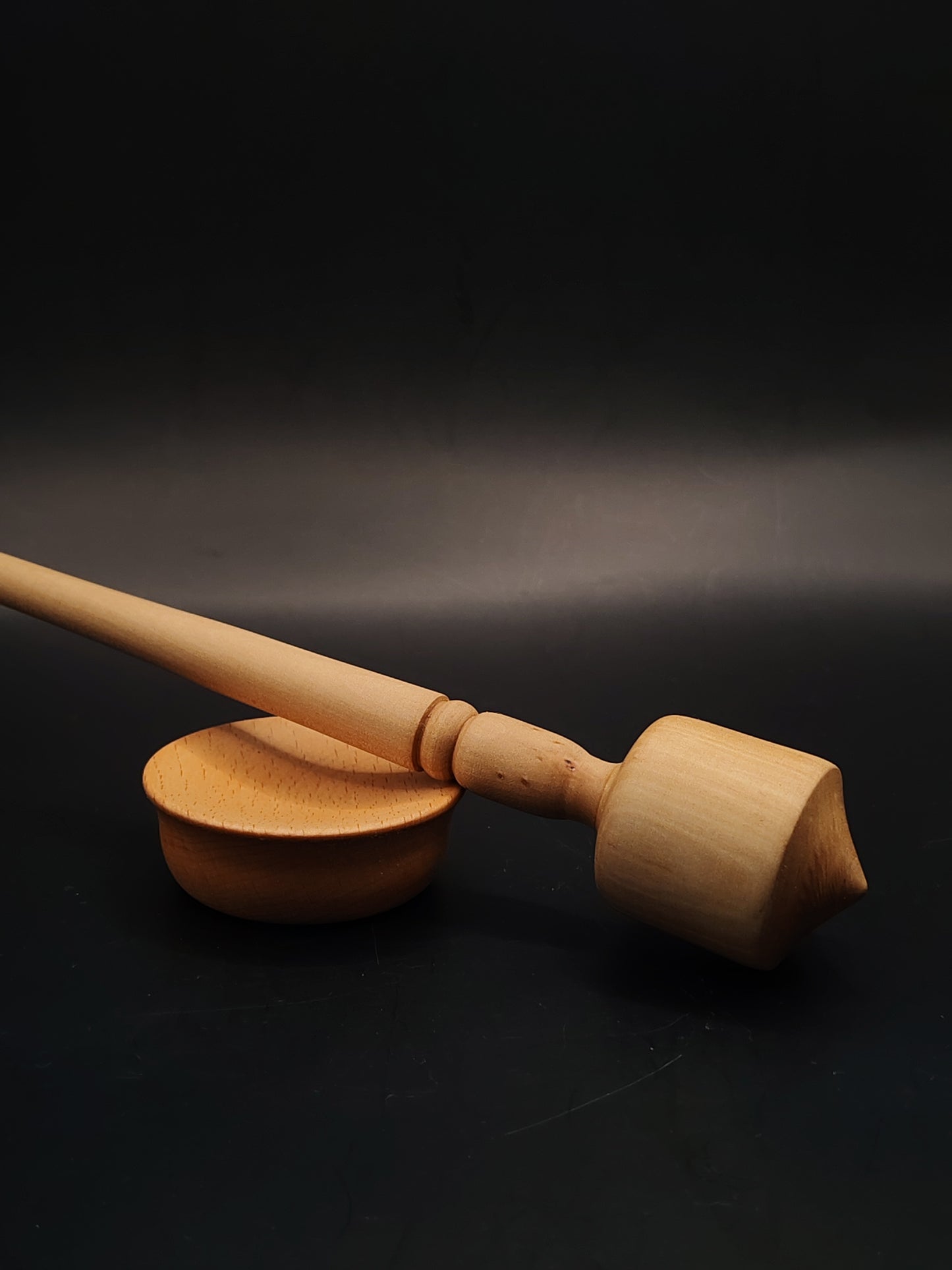 Support Spindle Set 31g 1.09oz 26.5cm 10.4in Apple Spindle Beech Bowl