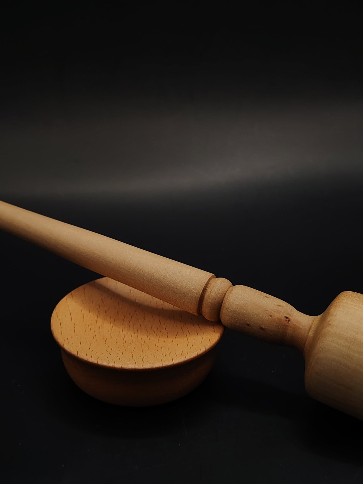 Support Spindle Set 31g 1.09oz 26.5cm 10.4in Apple Spindle Beech Bowl