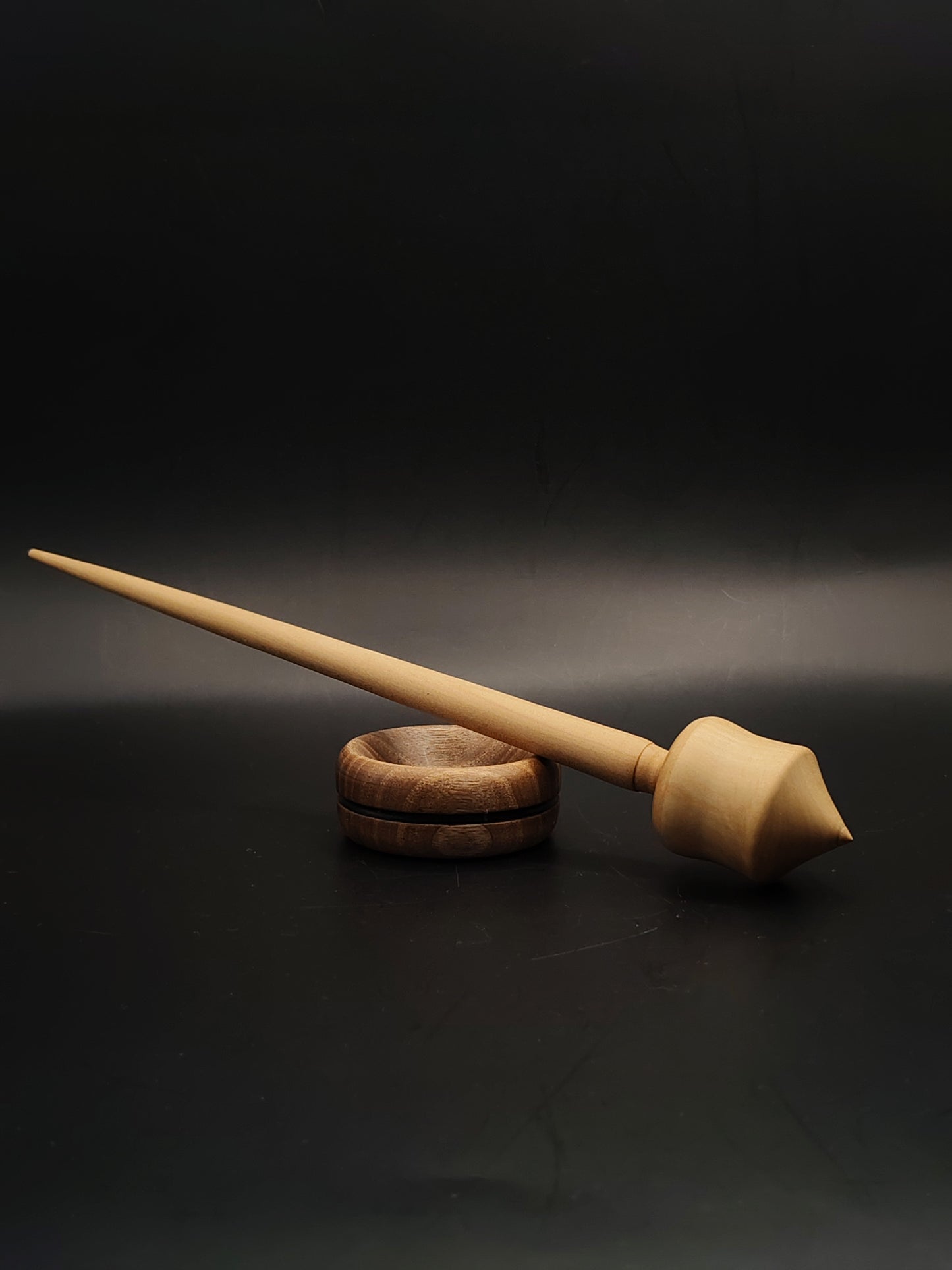 Support Spindle Set 28g 0.99oz 26cm 10.2in Apple Spindle Walnut Bowl