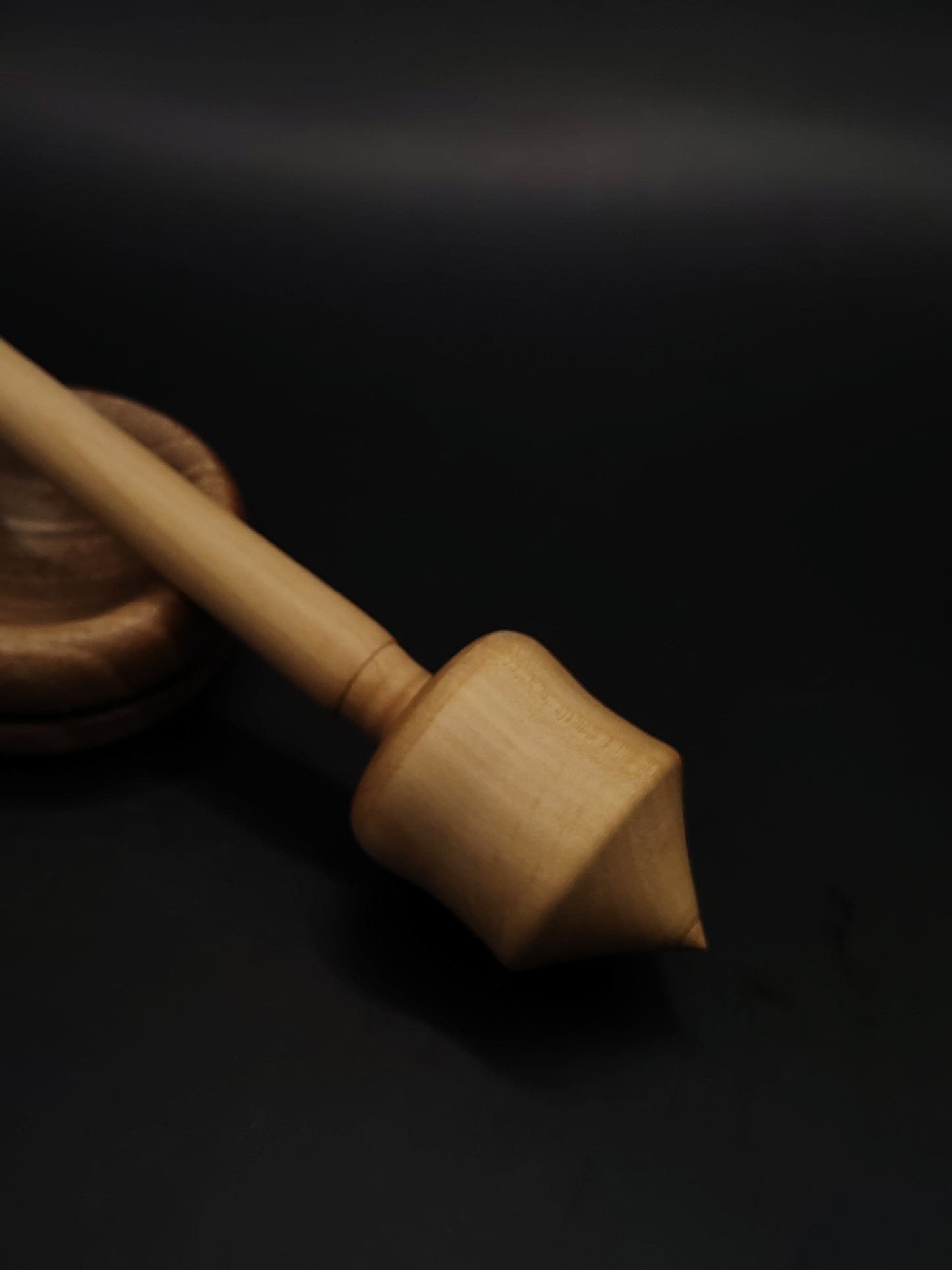 Support Spindle Set 28g 0.99oz 26cm 10.2in Apple Spindle Walnut Bowl