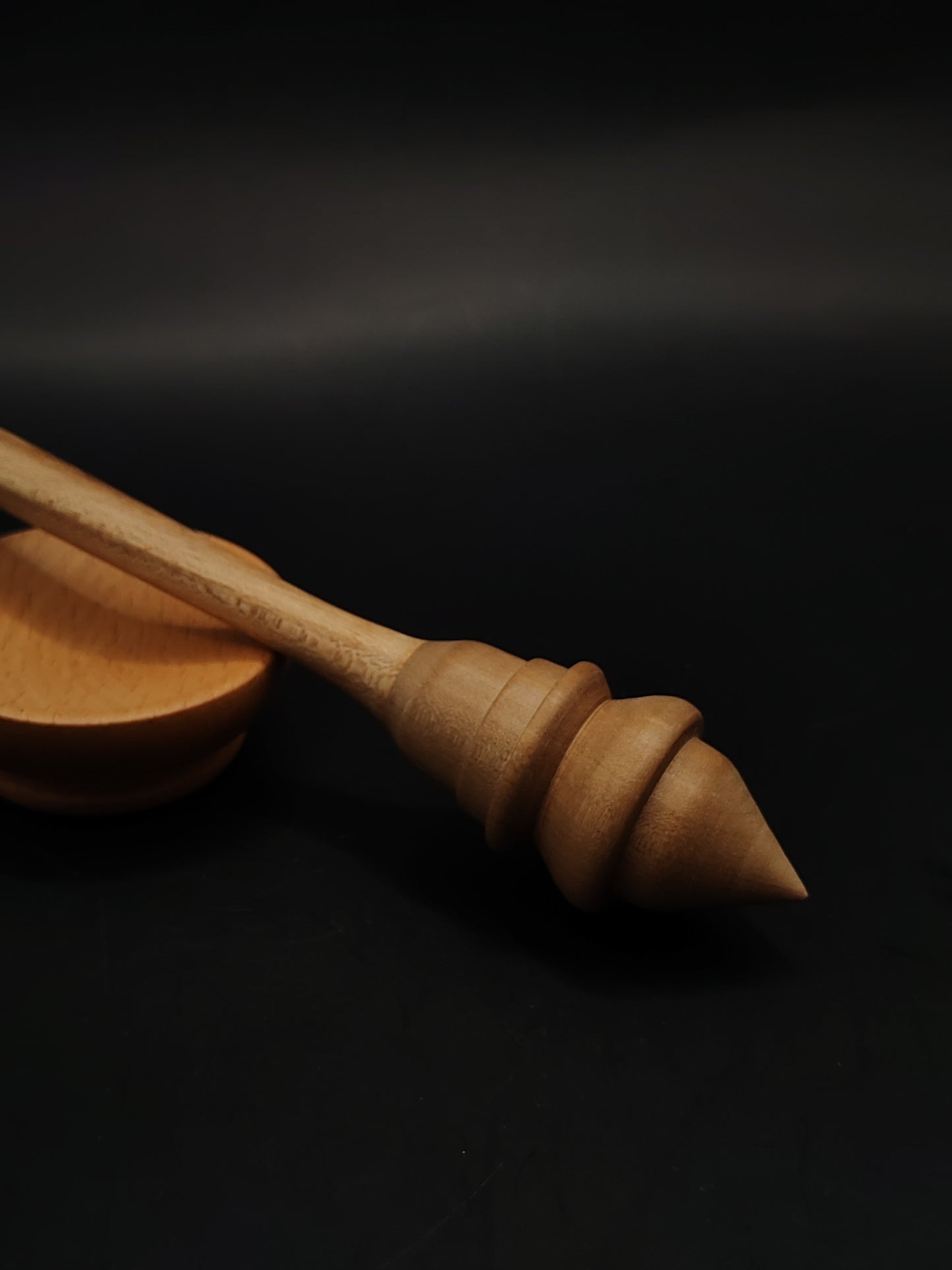 Support Spindle Set 18g 0.63oz 21cm 8.3in Sycamore Shaft Grey Walnut Whorl Beech Bowl