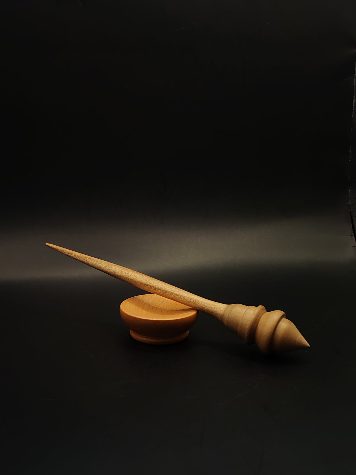 Support Spindle Set 18g 0.63oz 21cm 8.3in Sycamore Shaft Grey Walnut Whorl Beech Bowl
