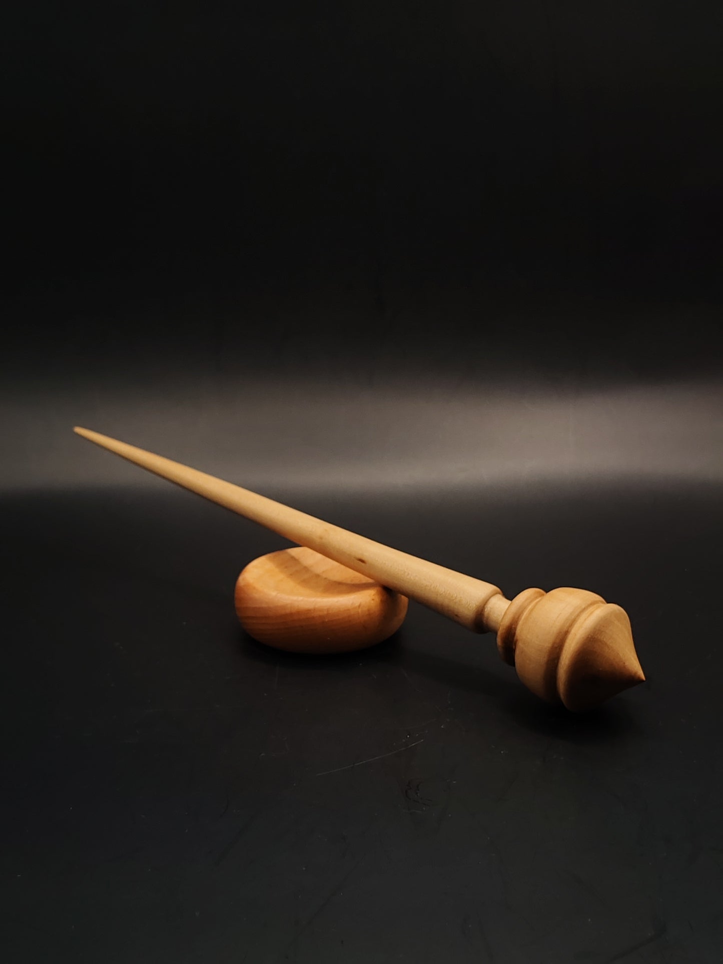 Support Spindle Set 25g 0.88oz 24.5cm 9.65in Apple Shaft Pear Whorl Beech Bowl