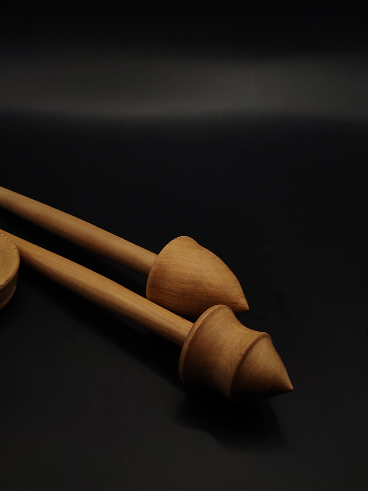 Support Spindle Set of 2 Pear Wood 27g 25g 25.5cm 10.04in