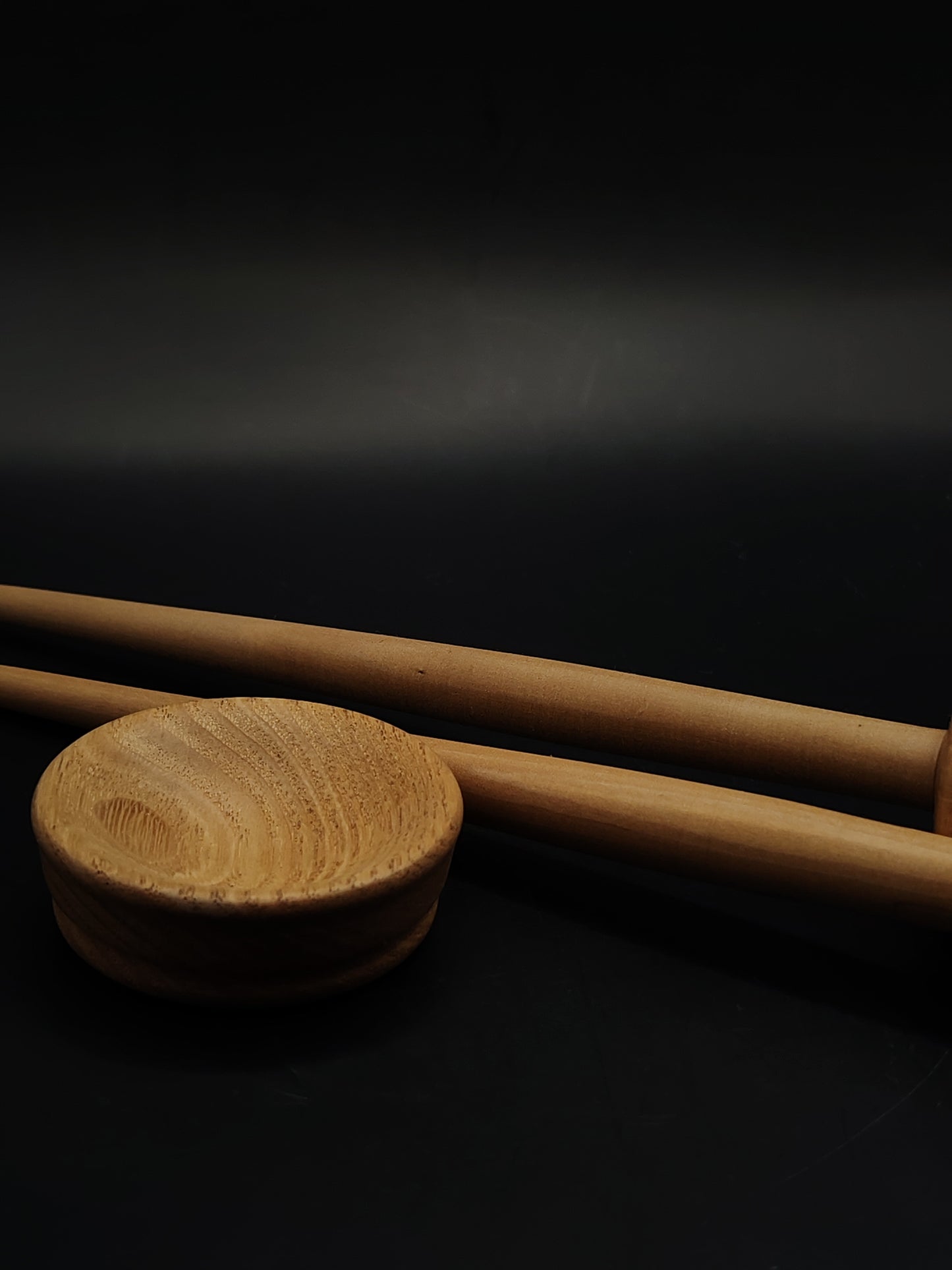 Support Spindle Set of 2 Pear Wood 27g 25g 25.5cm 10.04in