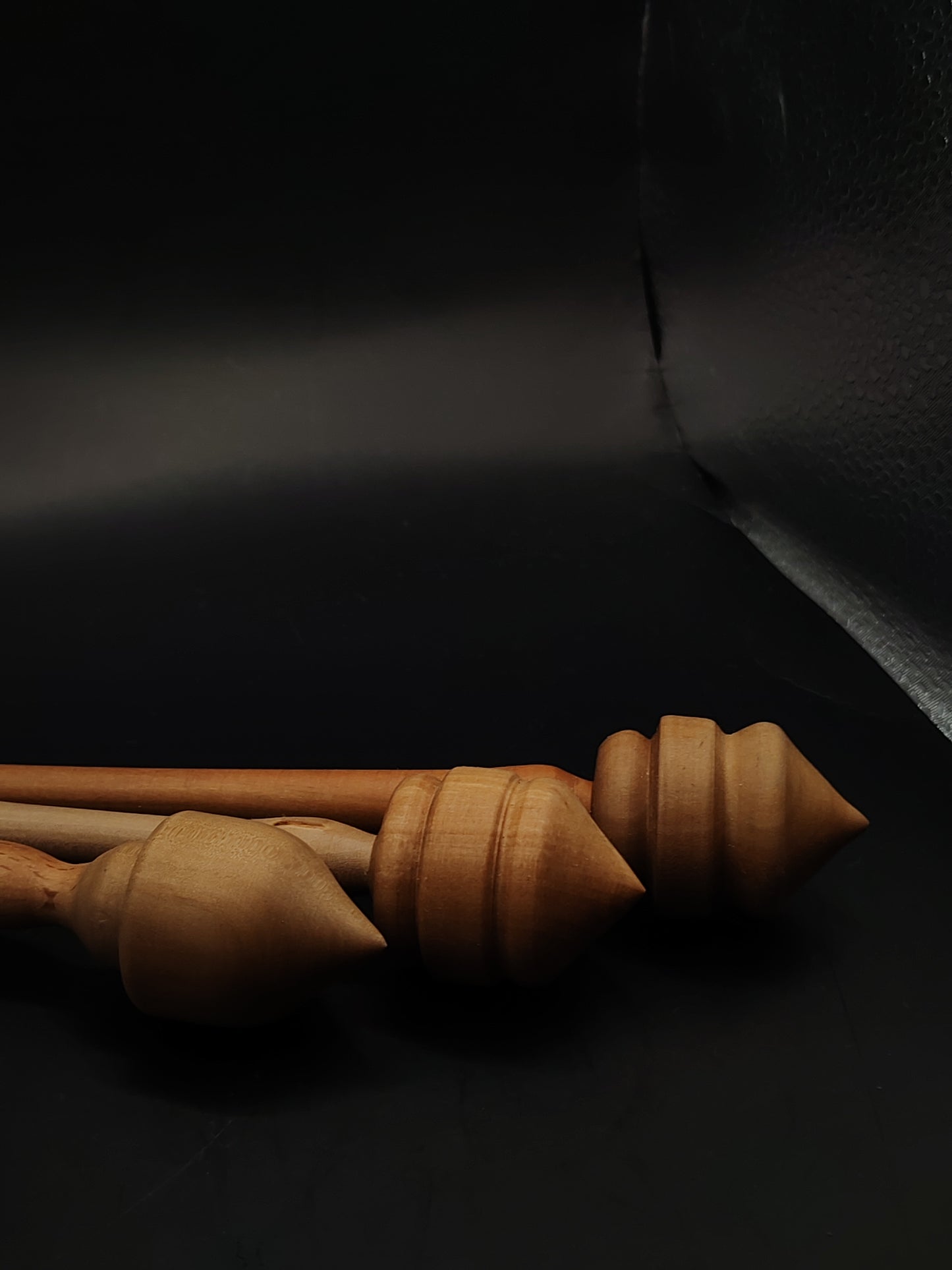 Support Spindle Trio 27g 26g 21g Handmade Wooden Spindles Pear Bowl