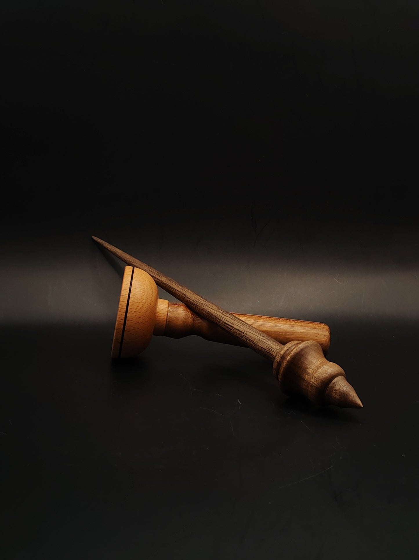 Support Spindle Set 21g 0.74oz 24.5cm 9.65in Walnut Wood Walnut Beech Bowl