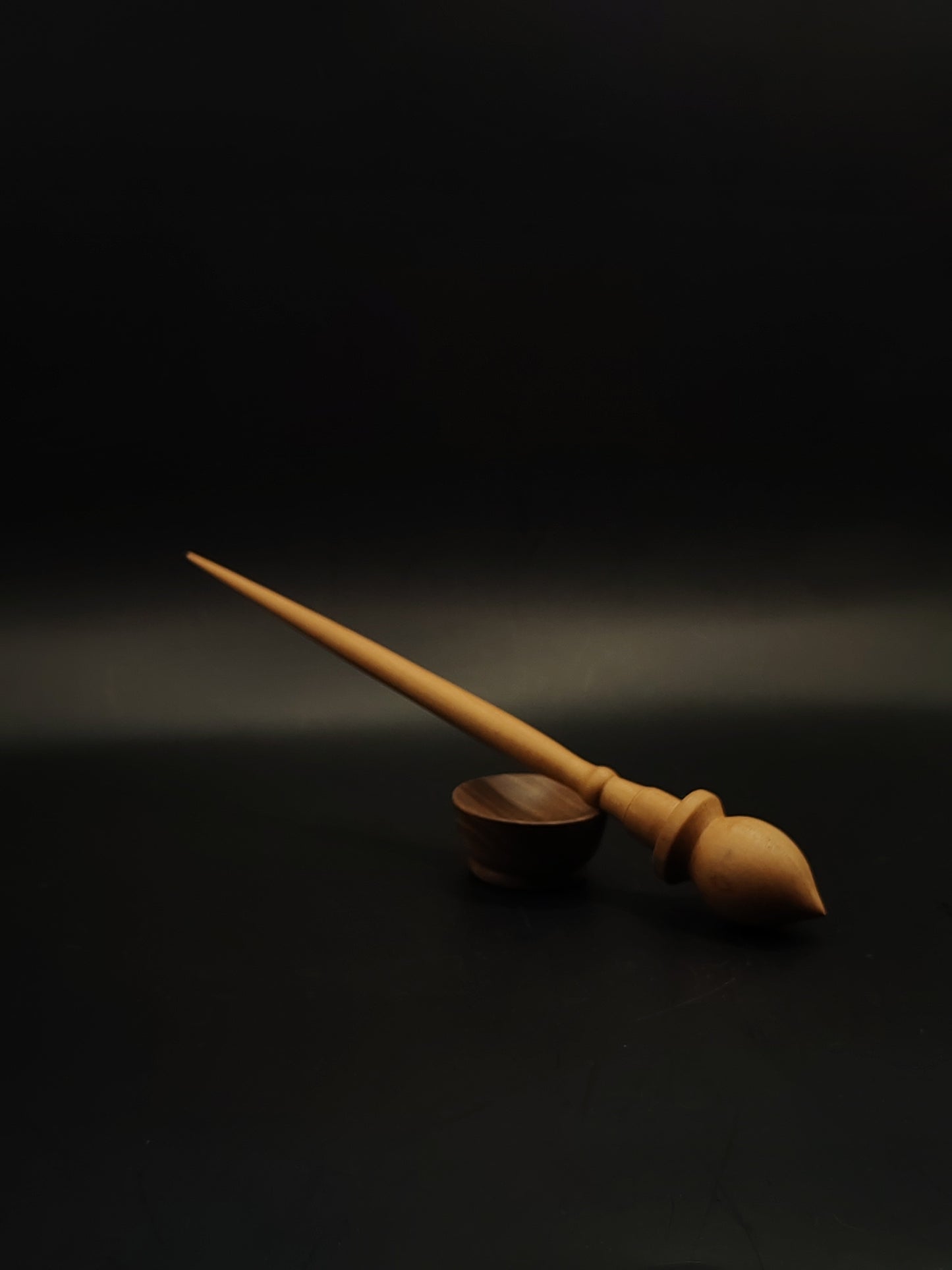 Support Spindle Set 16g 0.56oz 23cm 9.06in Pear Wood Walnut Bowl