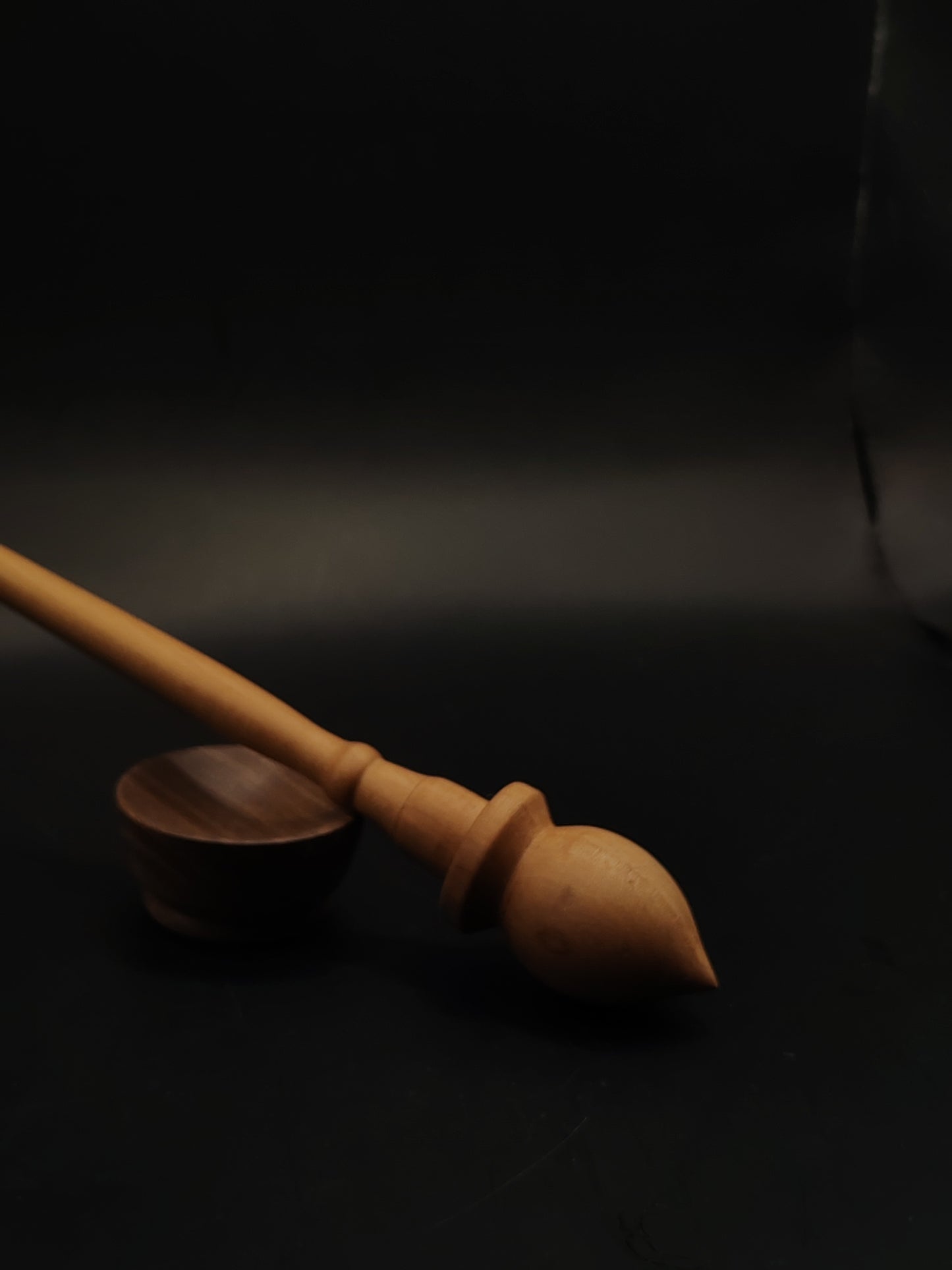 Support Spindle Set 16g 0.56oz 23cm 9.06in Pear Wood Walnut Bowl
