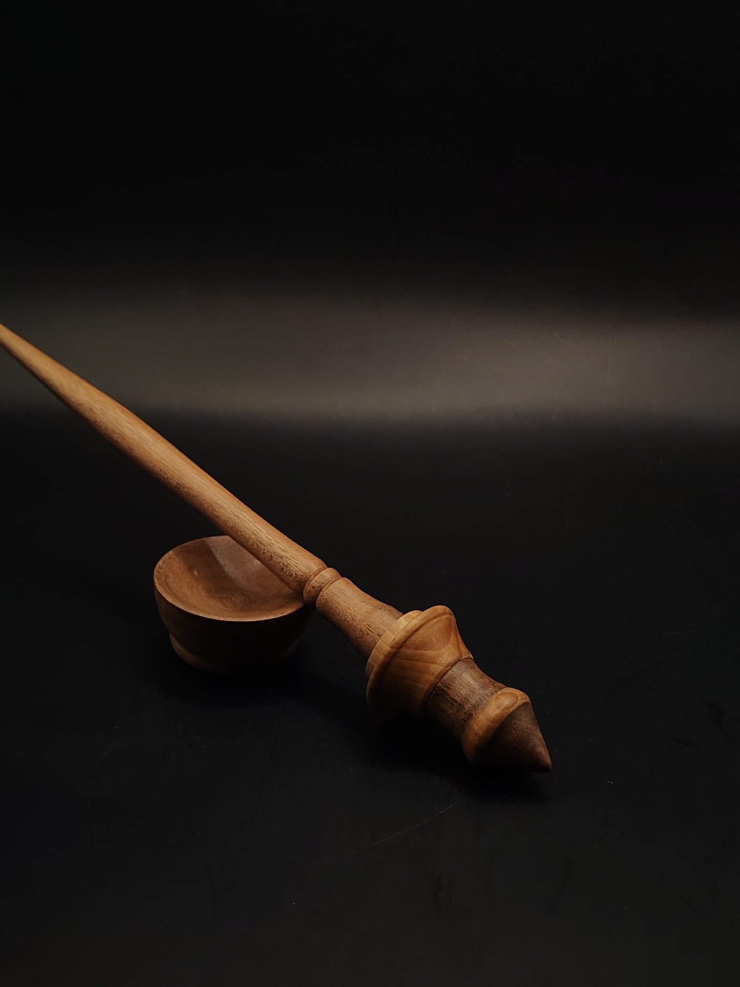 Support Spindle Set 17g 0.60oz 24cm 9.45in Walnut Pear Wood Walnut Bowl