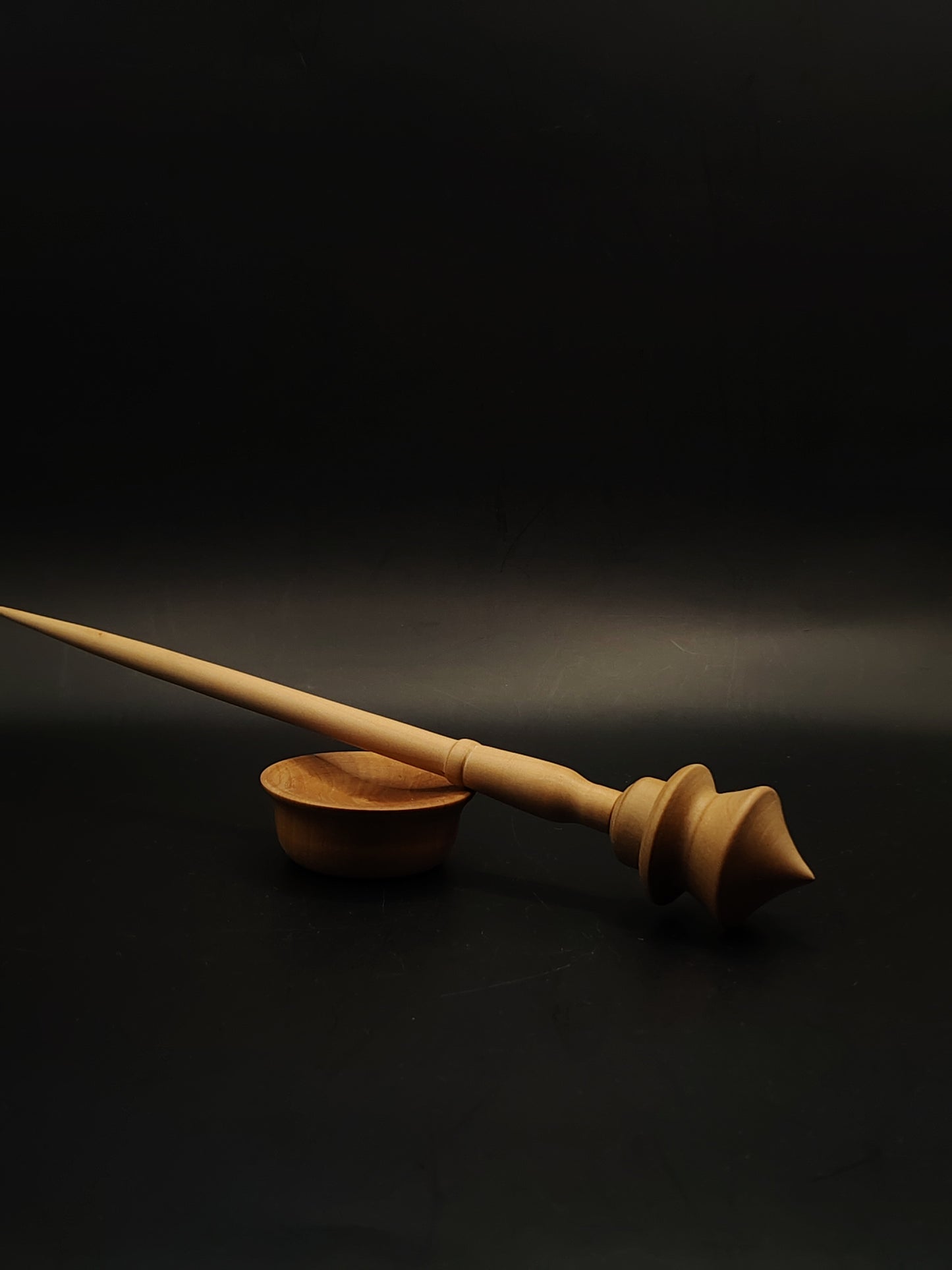 Support Spindle Set 26g 0.92oz 26.5cm 10.43in Apple Shaft Pear Whorl Pear Bowl