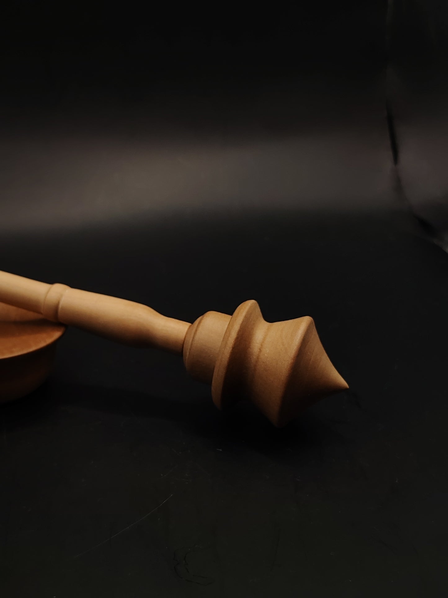 Support Spindle Set 26g 0.92oz 26.5cm 10.43in Apple Shaft Pear Whorl Pear Bowl