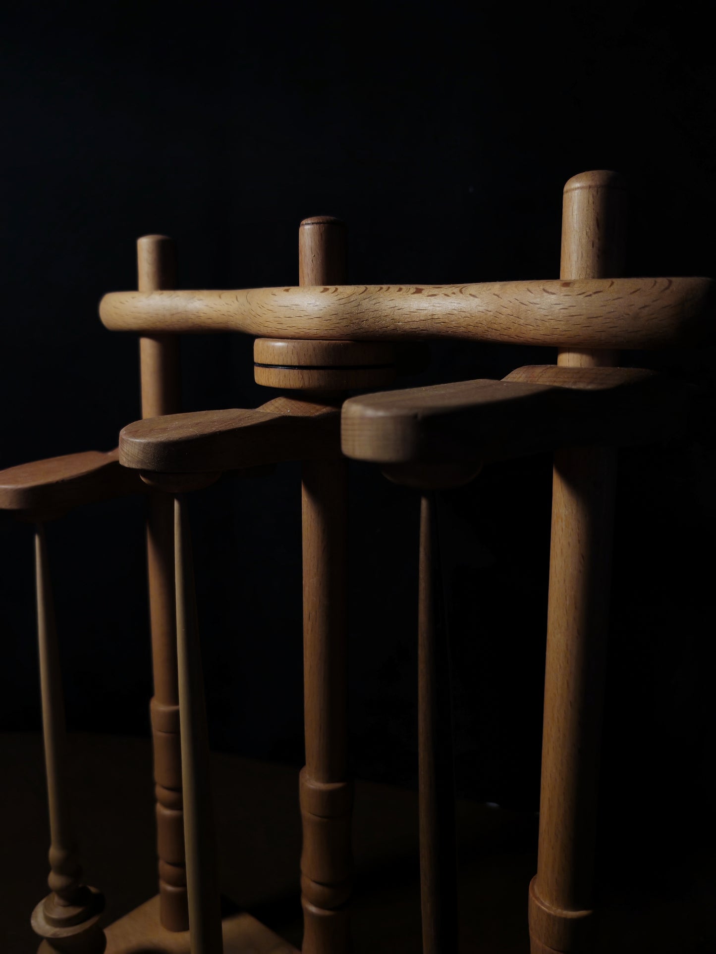 Lazy Anna Lazy Kate 3 Support Spindle Plying Tool Beech Wood