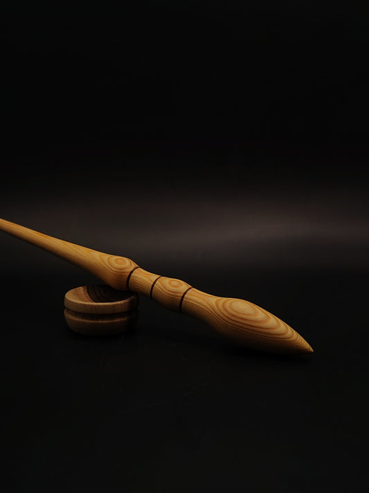 Support Spindle Set 26g 0.92oz 27cm 10.63in Larch Wood Walnut Bowl