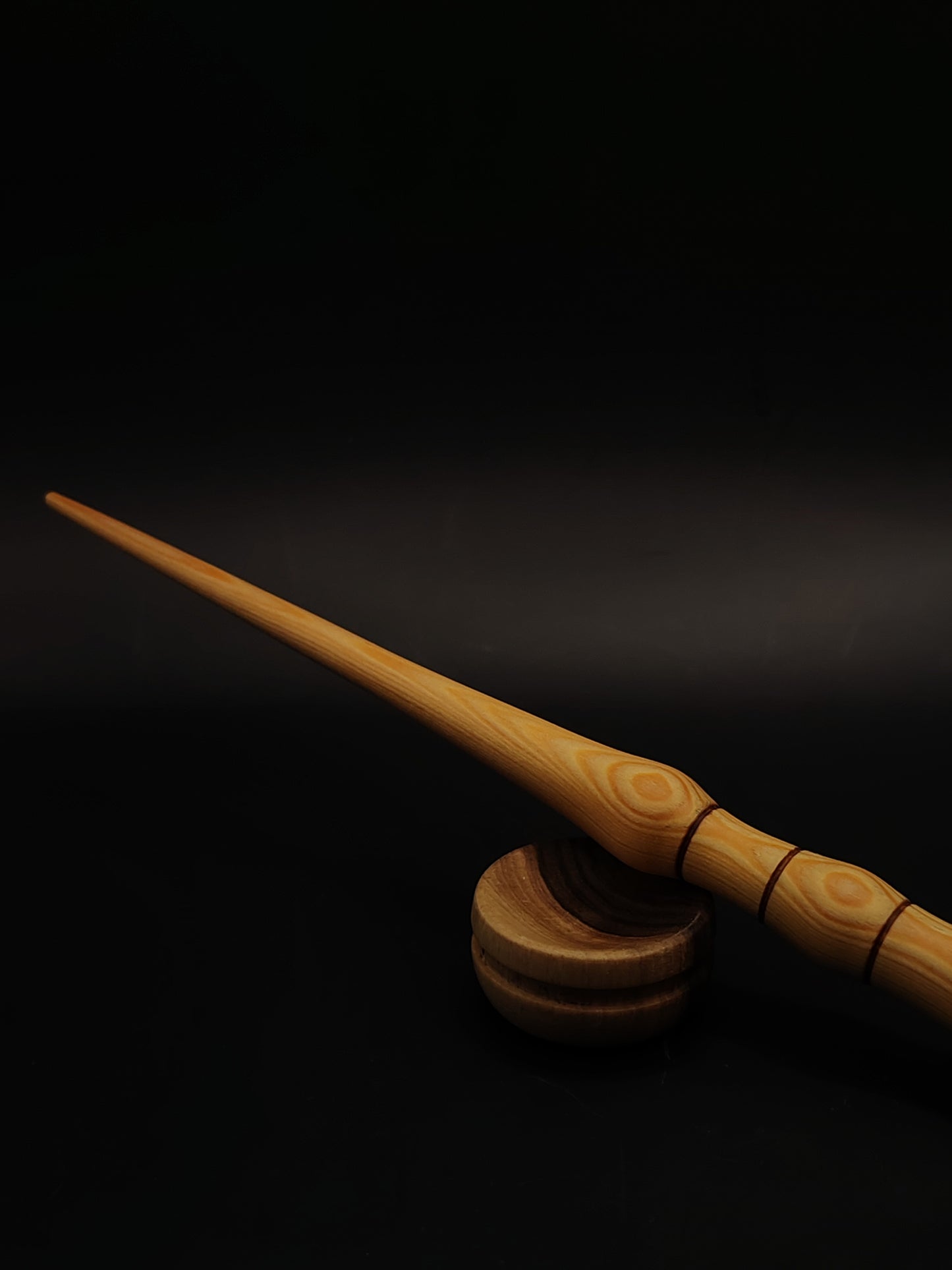 Support Spindle Set 26g 0.92oz 27cm 10.63in Larch Wood Walnut Bowl