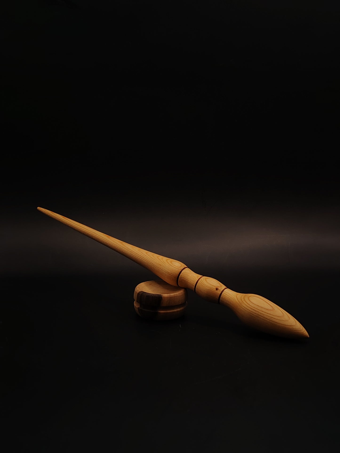 Support Spindle Set 25g 0.88oz 26.5cm 10.43in Larch Wood Walnut Bowl
