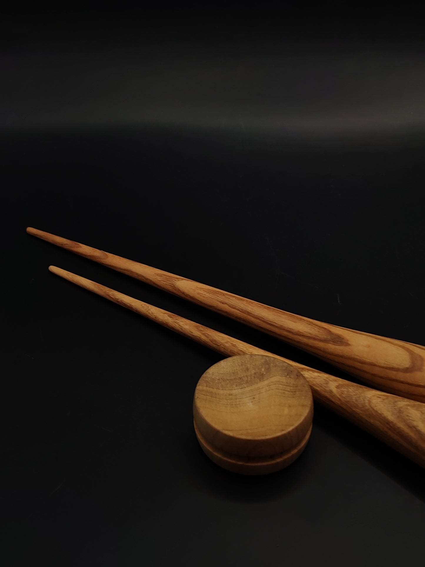 Support Spindle Set of 2 Ash Wood 26g 30g 25.5cm Small Bowl