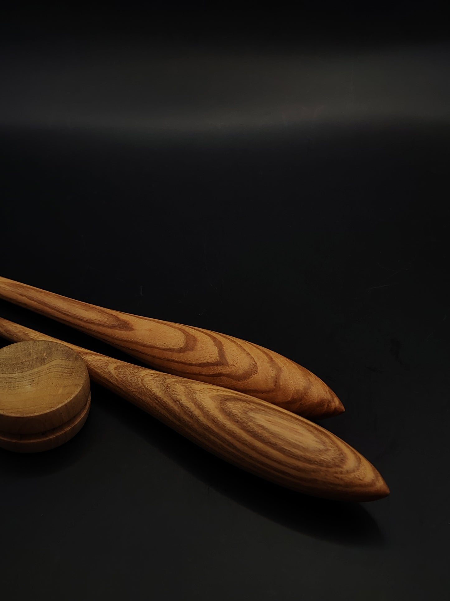 Support Spindle Set of 2 Ash Wood 26g 30g 25.5cm Small Bowl