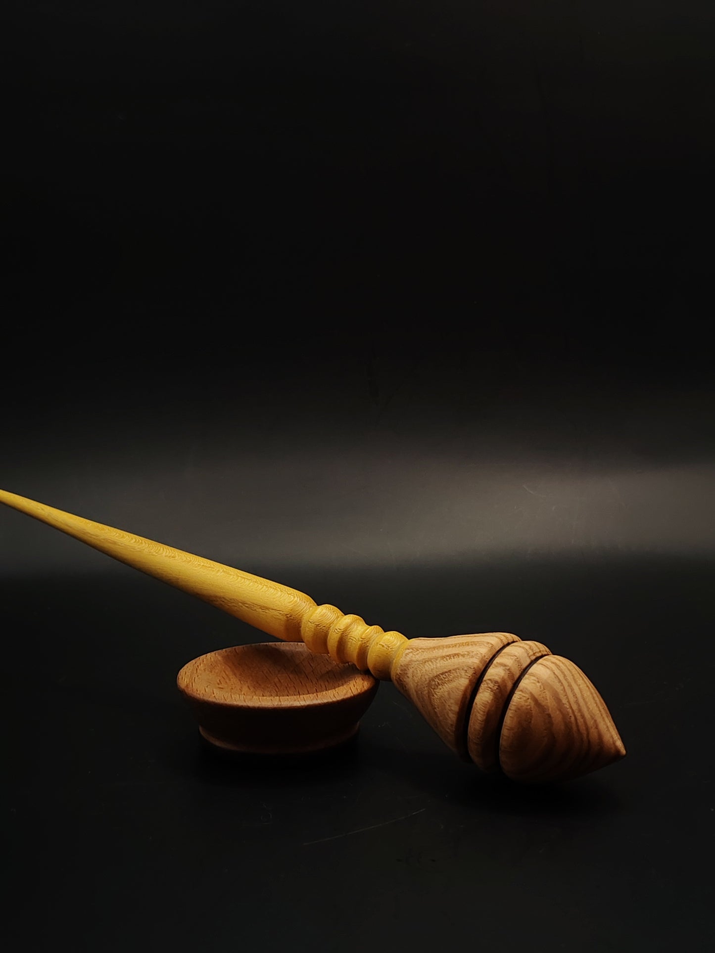 Support Spindle Set 37g 1.31oz 25cm 9.84in Mulberry Shaft Ash Whorl Beech Bowl