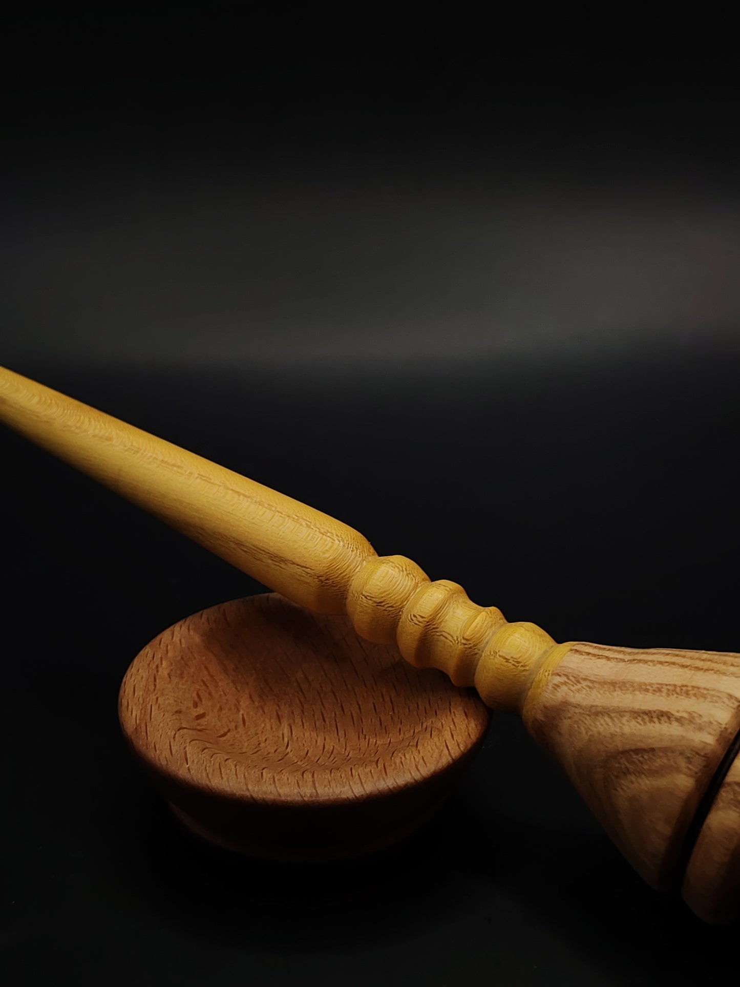 Support Spindle Set 37g 1.31oz 25cm 9.84in Mulberry Shaft Ash Whorl Beech Bowl