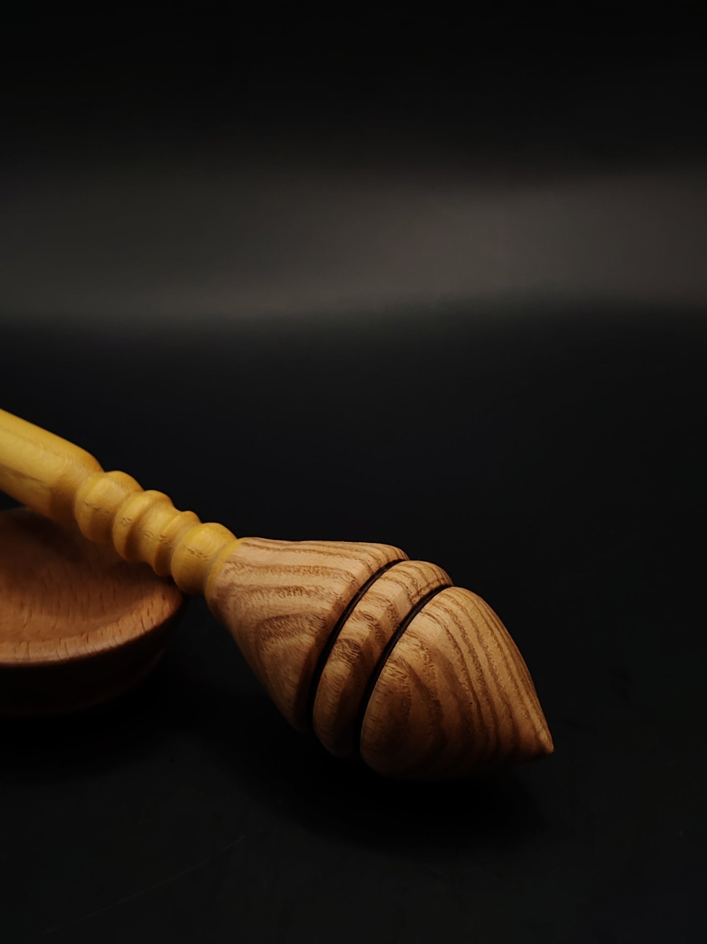 Support Spindle Set 37g 1.31oz 25cm 9.84in Mulberry Shaft Ash Whorl Beech Bowl