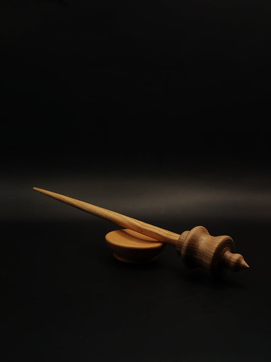 Support Spindle Set 32g 1.13oz 26cm 10.24in Ash Shaft Walnut Whorl Beech Bowl
