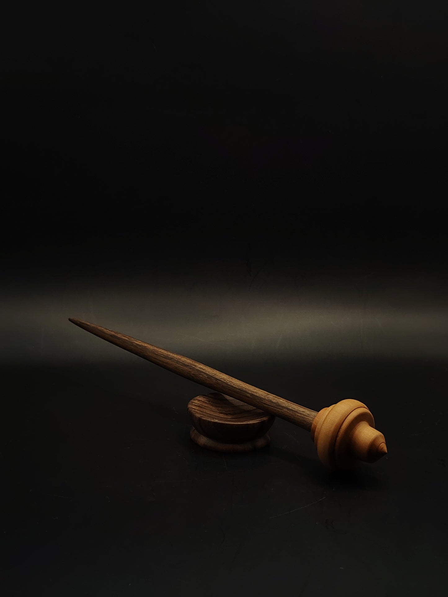 Support Spindle Set 21g 0.74oz 24.5cm 9.65in Walnut Shaft Pear Whorl Walnut Bowl