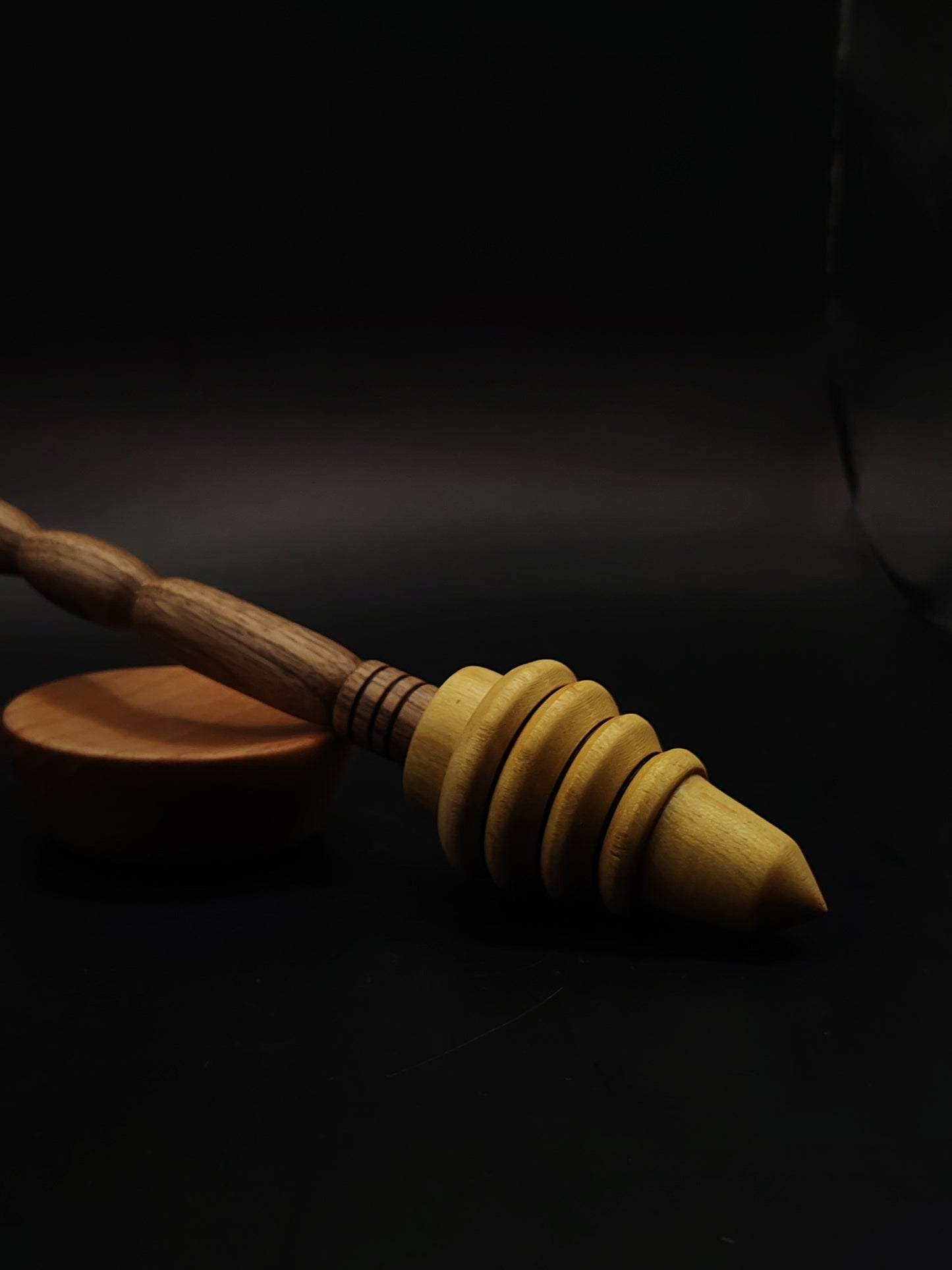 Support Spindle Set 31g 1.09oz 26cm 10.24in Walnut Mulberry Wood Beech Bowl