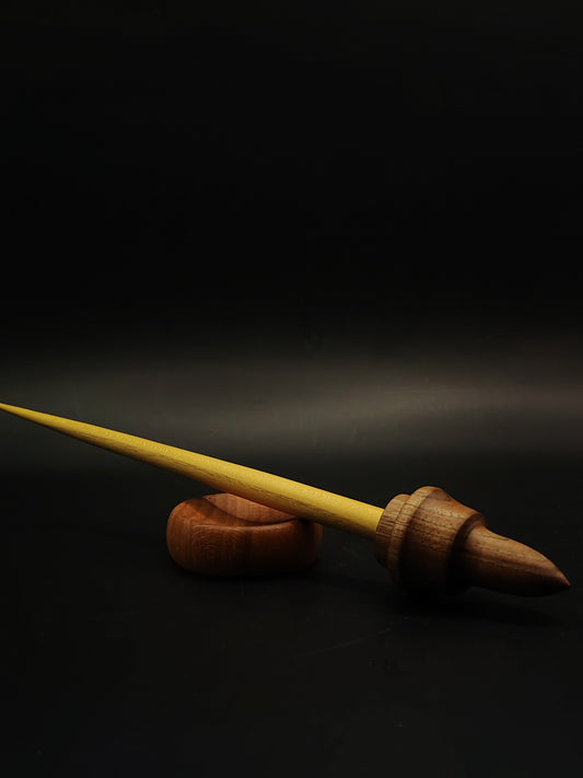 Support Spindle Set 25g 0.88oz 25cm 9.84in Mulberry Shaft Walnut Whorl Beech Bowl