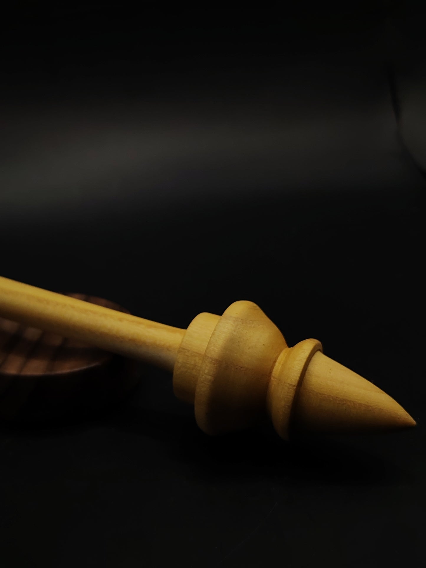 Support Spindle Set 29g 1.02oz 25.5cm 10.04in Mulberry Wood Walnut Bowl