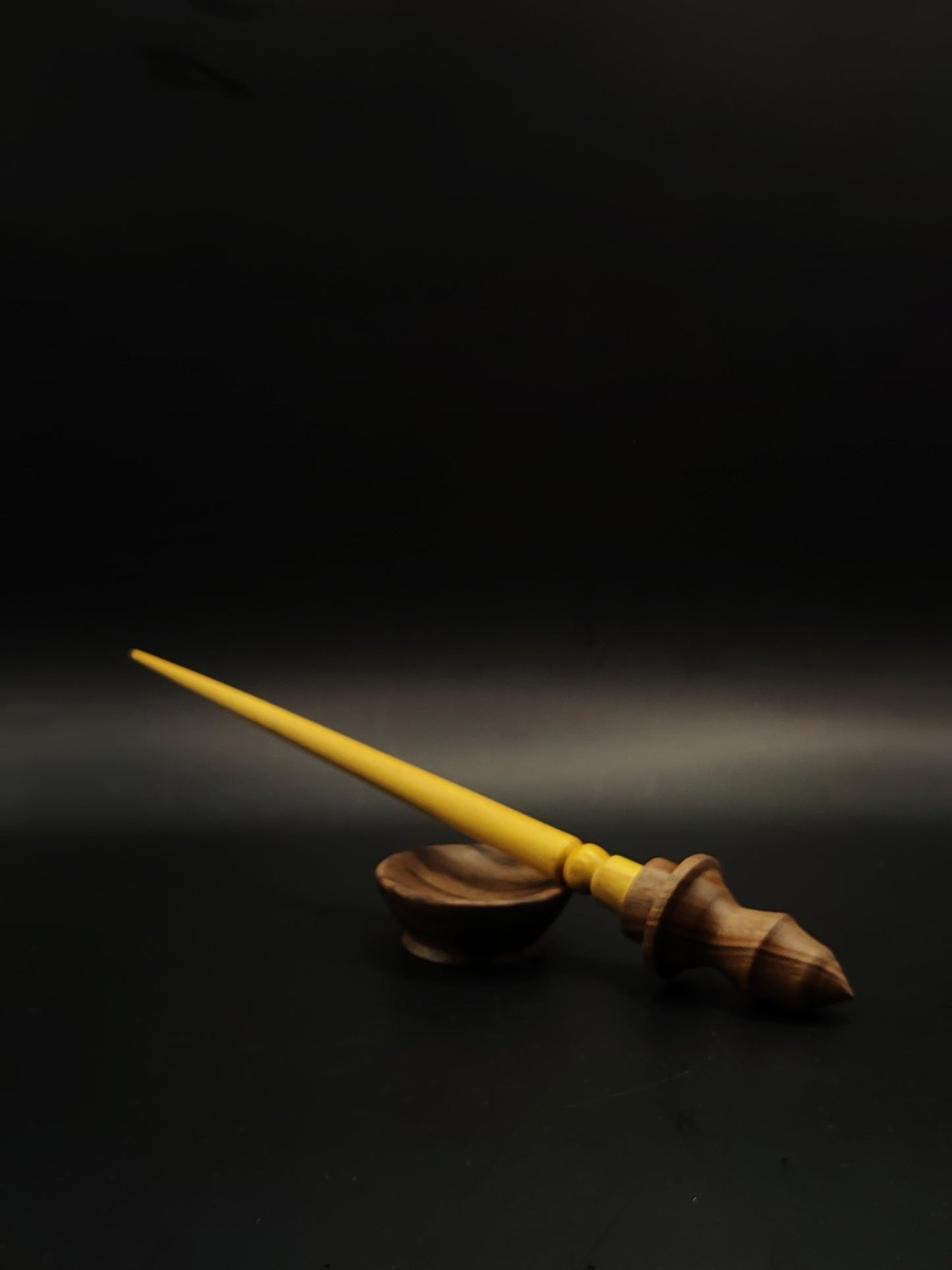 Support Spindle Set 24g 0.85oz 25.5cm 10.04in Mulberry Shaft Walnut Whorl Walnut Bowl