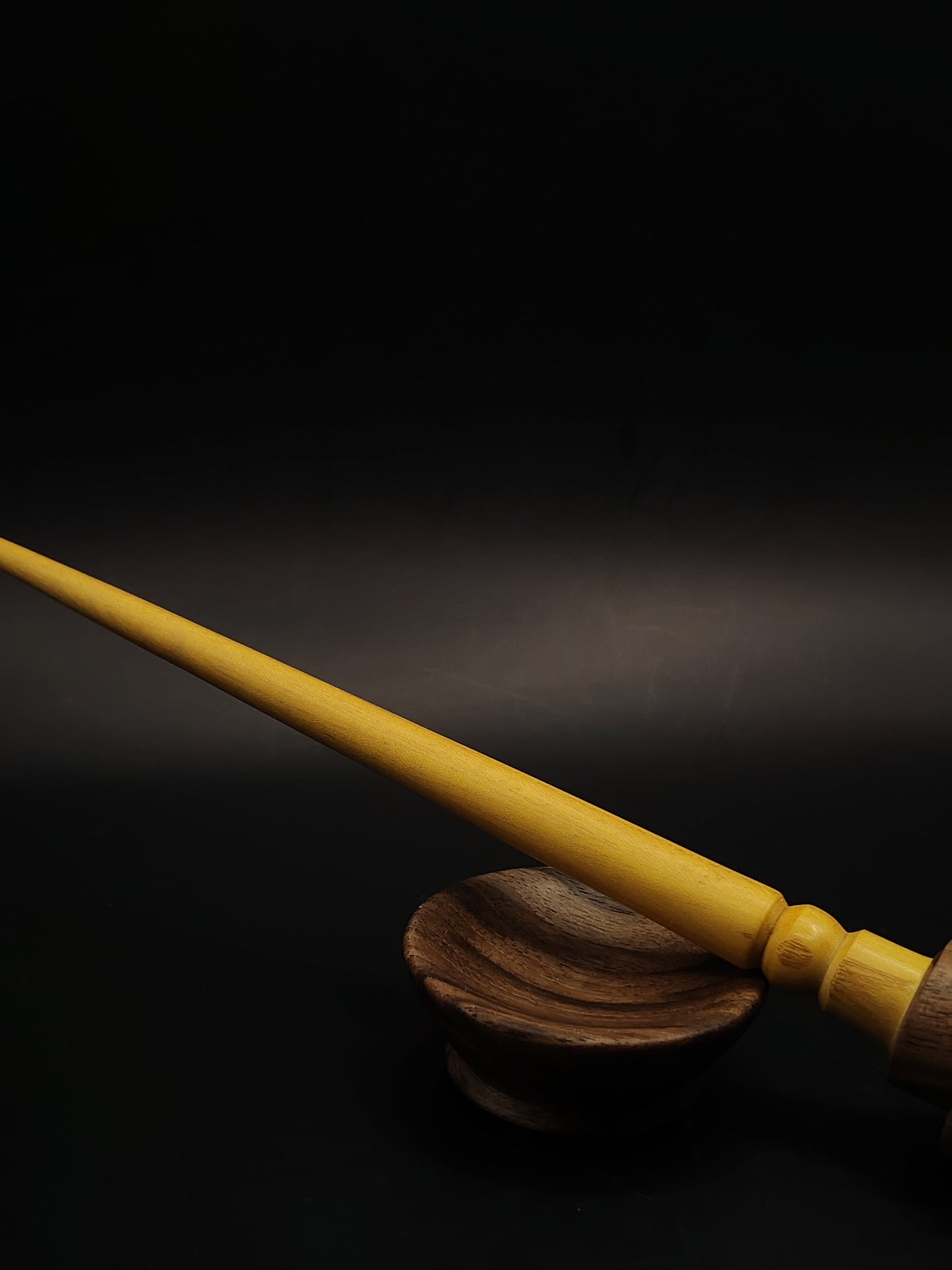 Support Spindle Set 24g 0.85oz 25.5cm 10.04in Mulberry Shaft Walnut Whorl Walnut Bowl