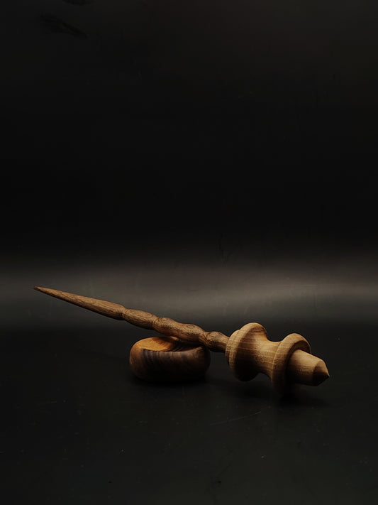 Support Spindle Set 30g 1.06oz 26cm 10.24in Walnut Wood Walnut Bowl