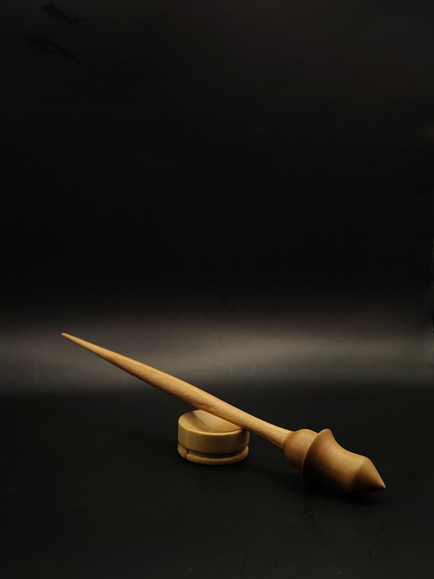 Support Spindle Set 21g 0.74oz 25cm 9.84in Oak Shaft Pear Whorl Acacia Bowl