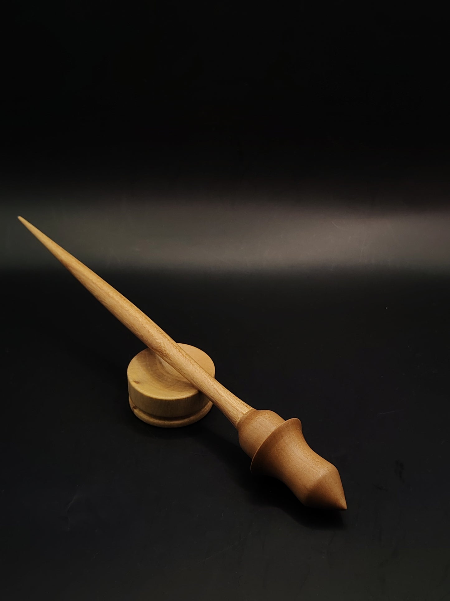 Support Spindle Set 21g 0.74oz 25cm 9.84in Oak Shaft Pear Whorl Acacia Bowl