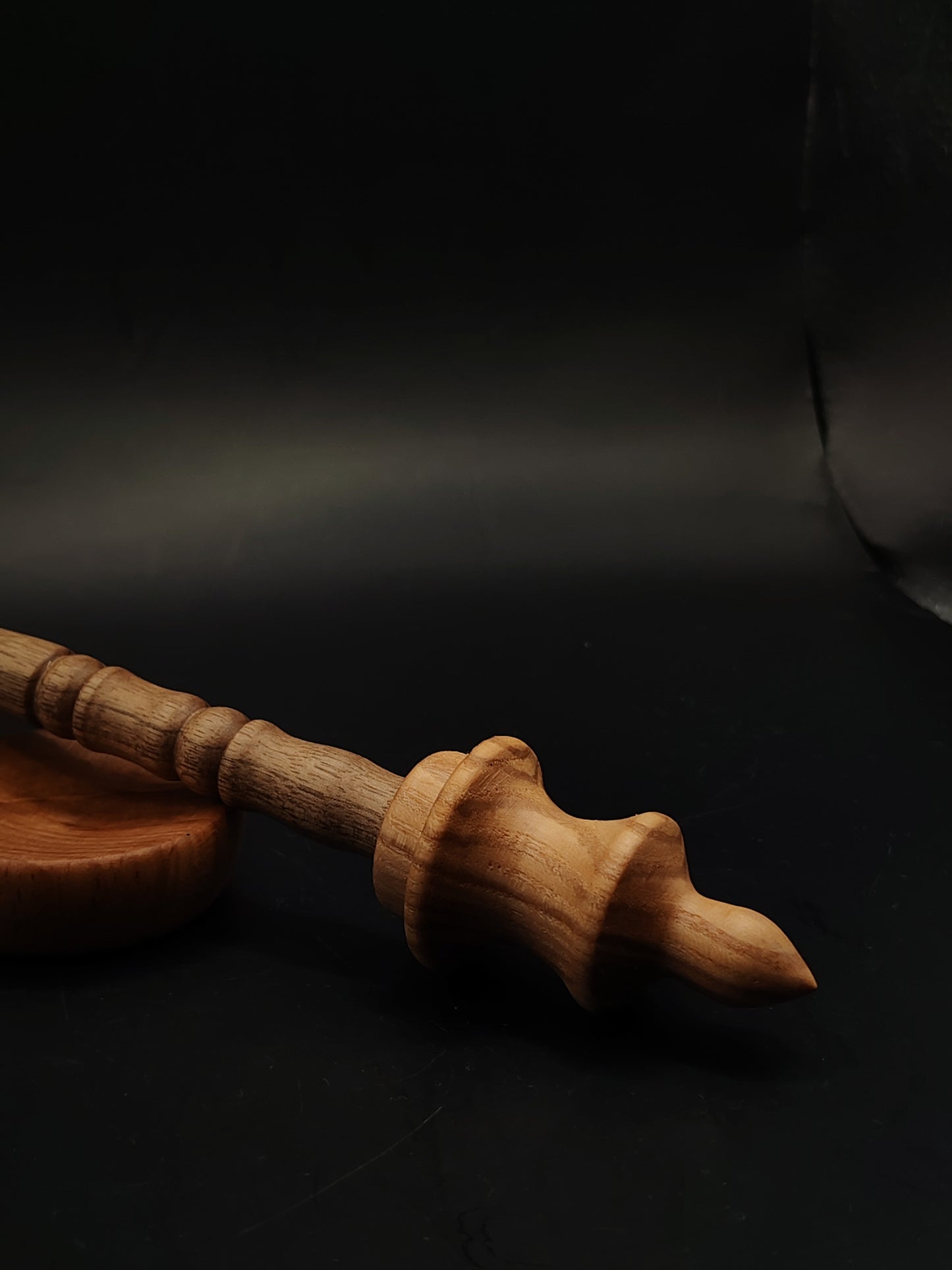 Support Spindle Set 26g 0.92oz 26cm 10.24in Walnut Shaft Ash Whorl Beech Bowl