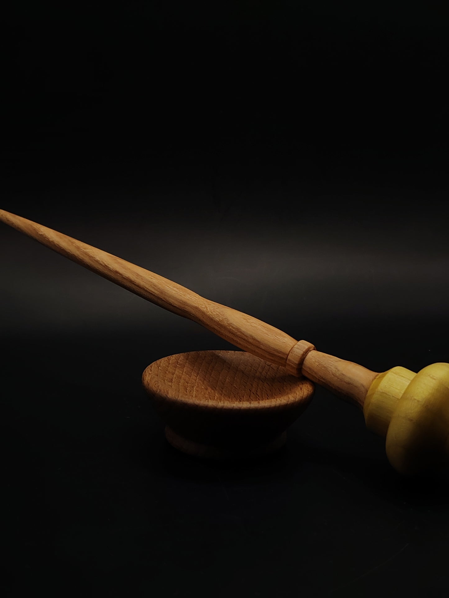 Support Spindle Set 30g 1.06oz 26cm 10.24in Ash Shaft Mulberry Whorl Beech Bowl