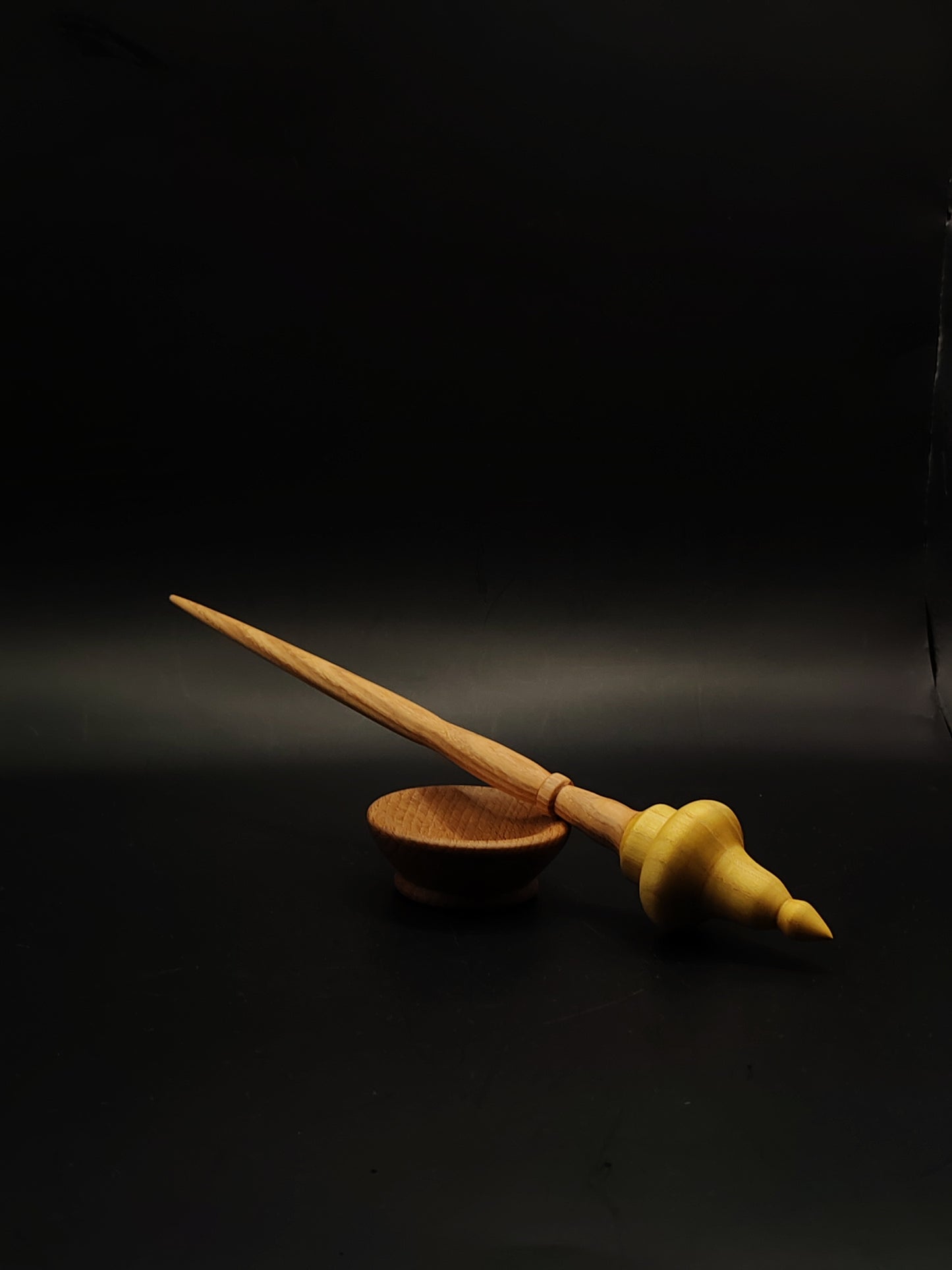 Support Spindle Set 30g 1.06oz 26cm 10.24in Ash Shaft Mulberry Whorl Beech Bowl