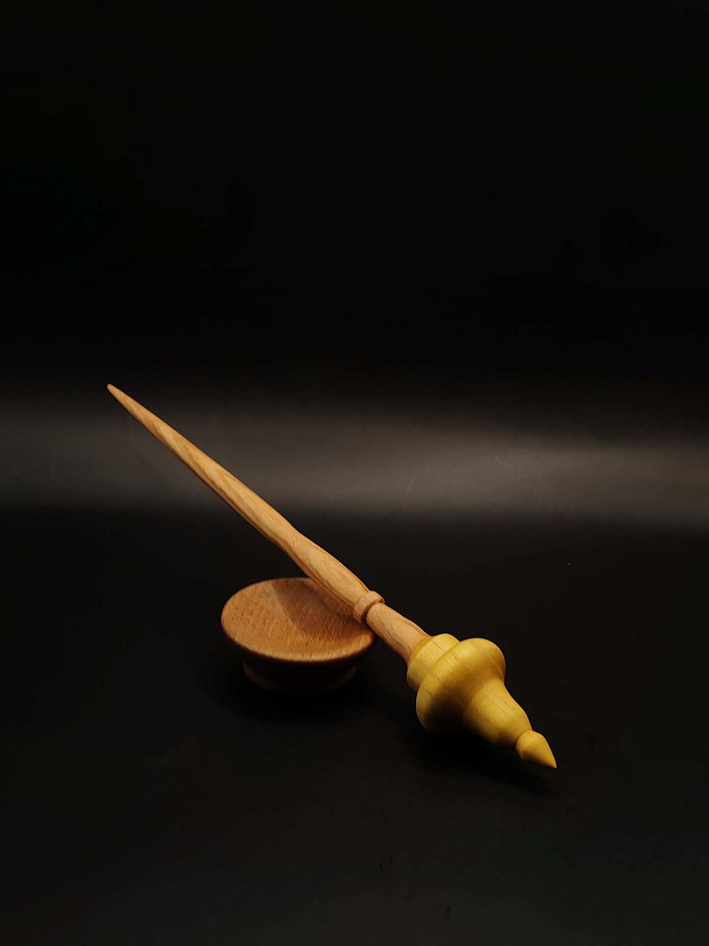 Support Spindle Set 30g 1.06oz 26cm 10.24in Ash Shaft Mulberry Whorl Beech Bowl